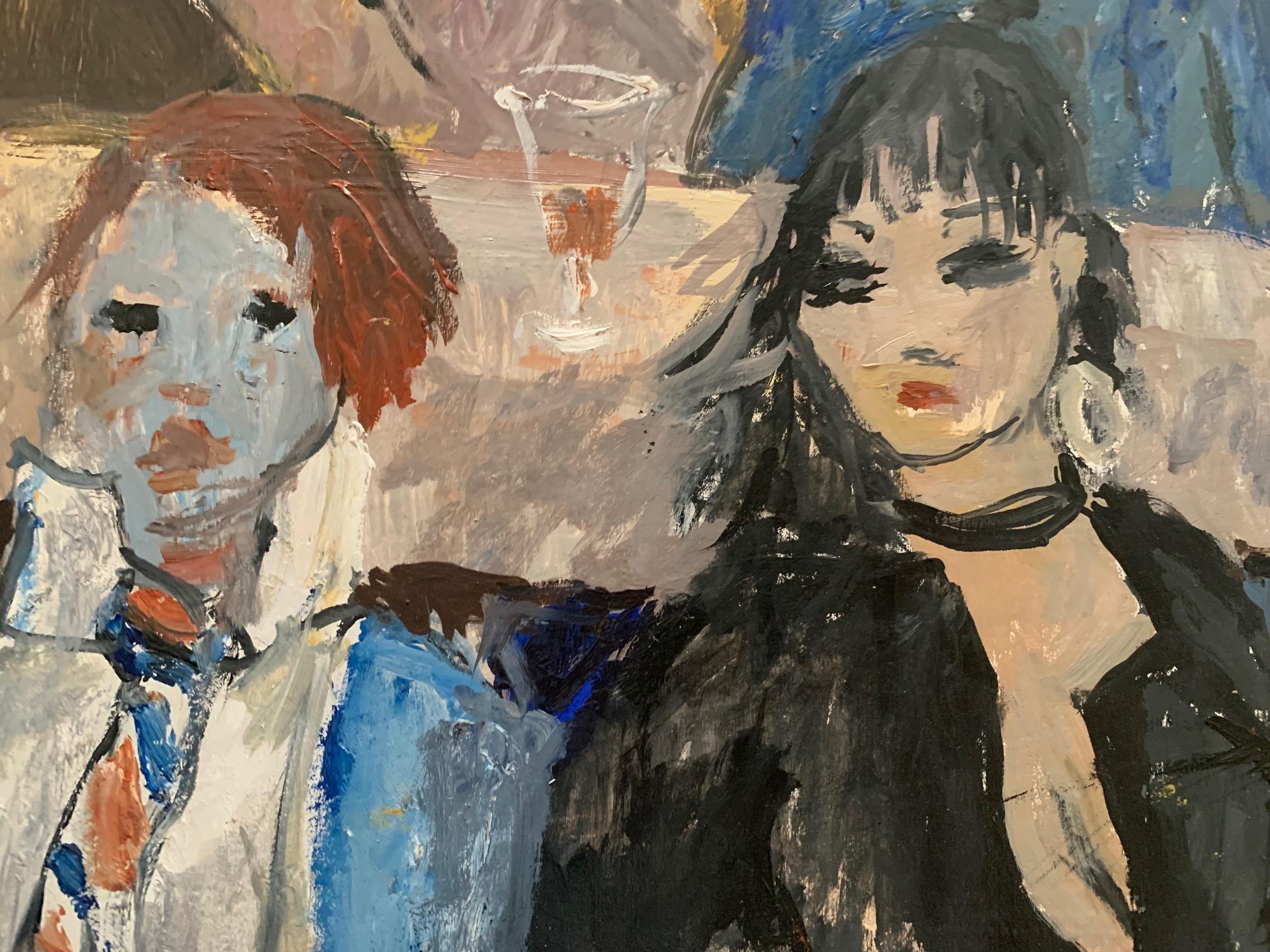 Old Florence von Bruno Paoli – Figuratives Gemälde im Angebot 4