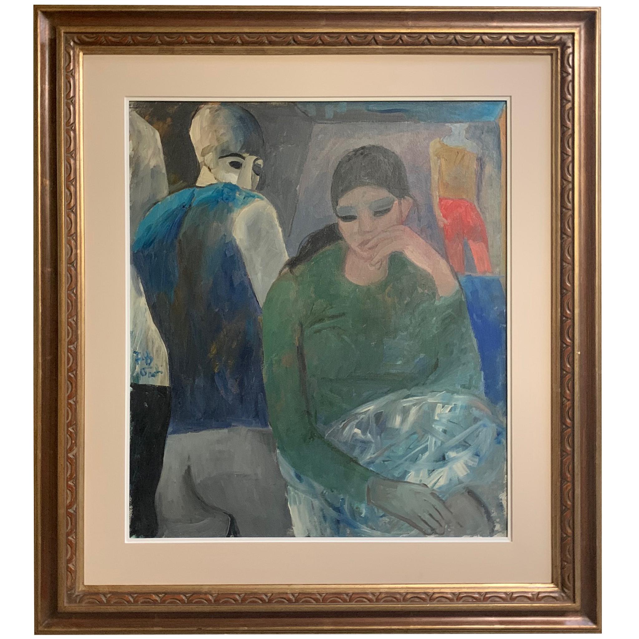 Personages de Bruno Paoli - Peinture figurative en vente 1