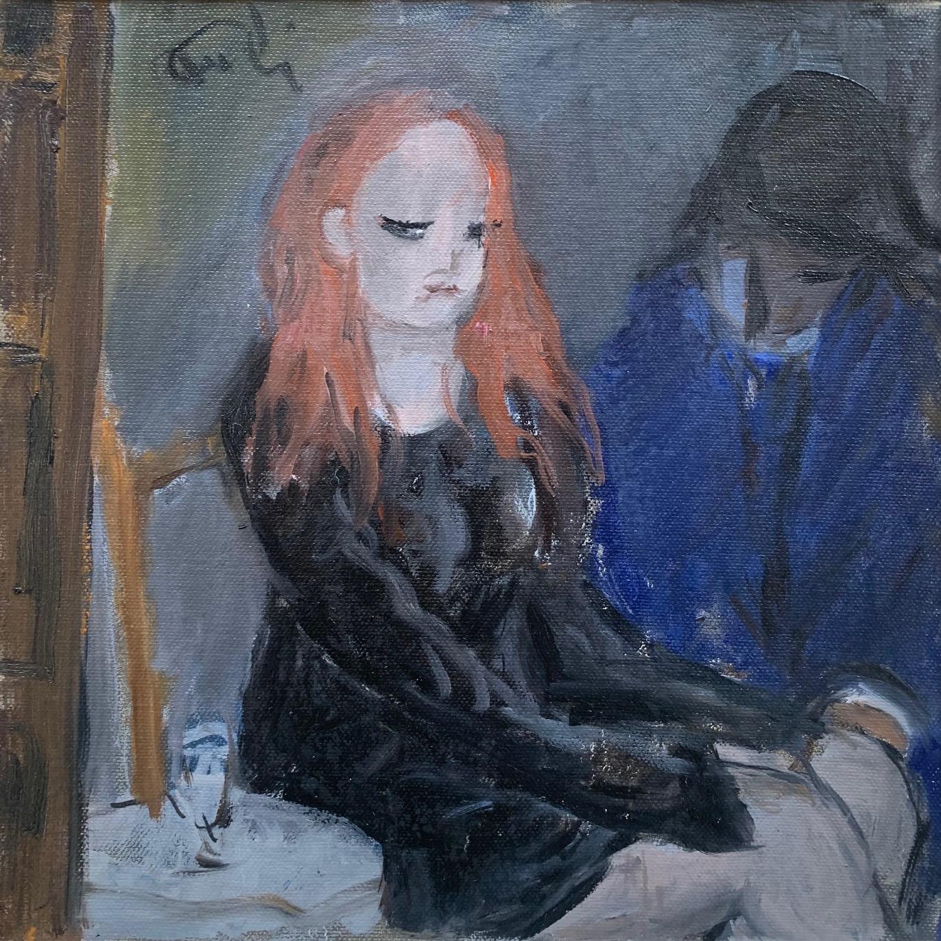 Personages von Bruno Paoli – Figuratives Gemälde