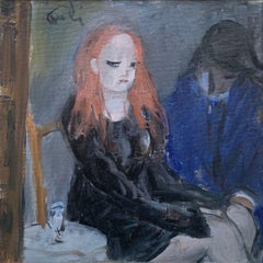 Personages von Bruno Paoli – Figuratives Gemälde