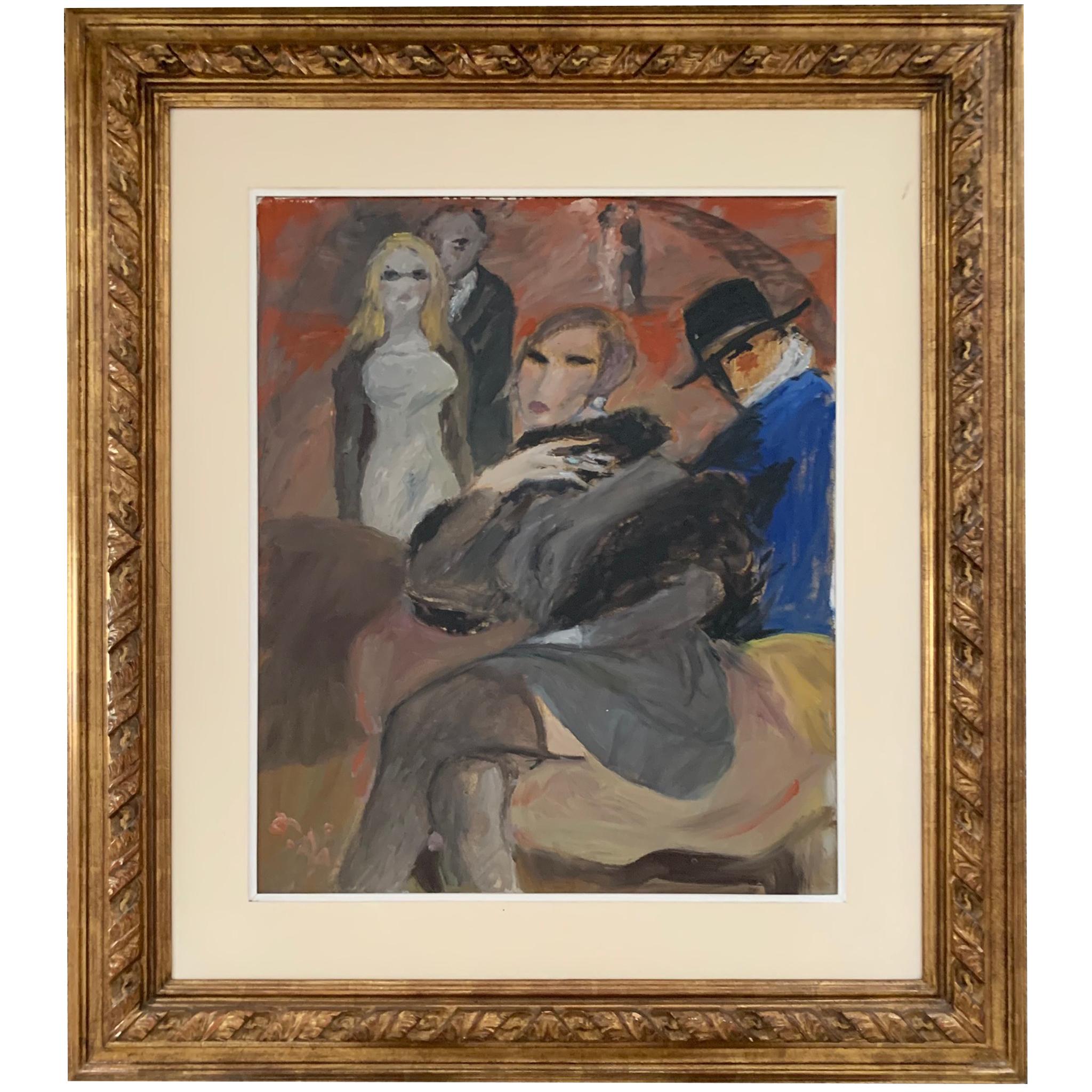 Kissen von Bruno Paoli – Figuratives Gemälde im Angebot 1