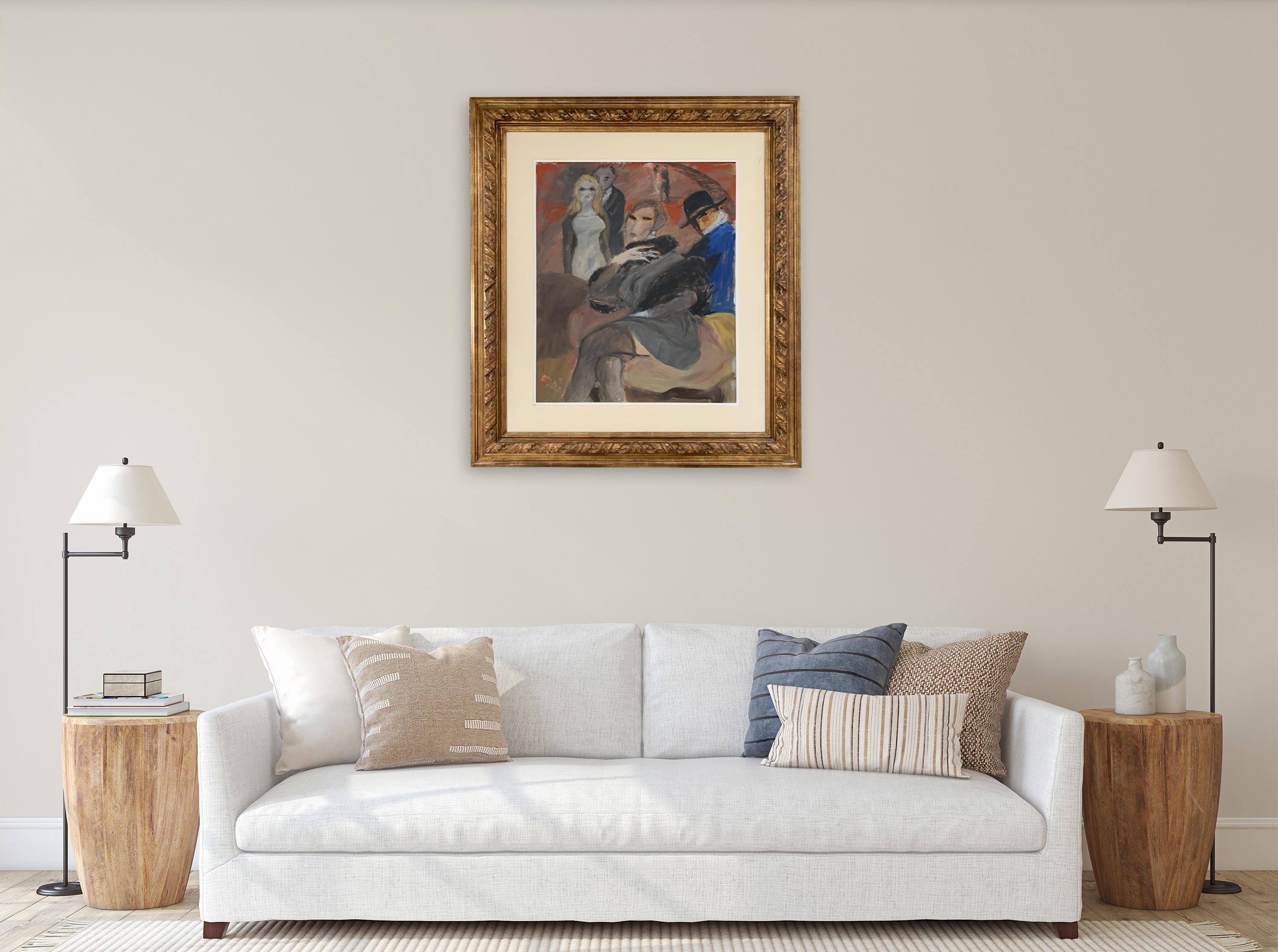 Kissen von Bruno Paoli – Figuratives Gemälde im Angebot 2