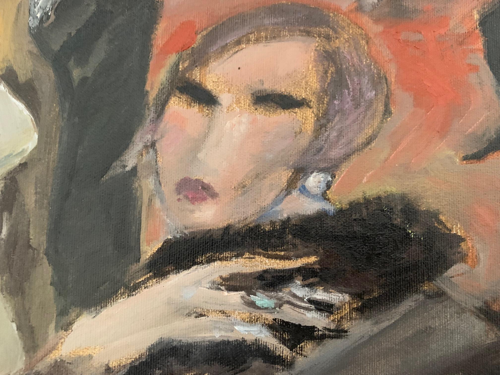 Kissen von Bruno Paoli – Figuratives Gemälde im Angebot 4