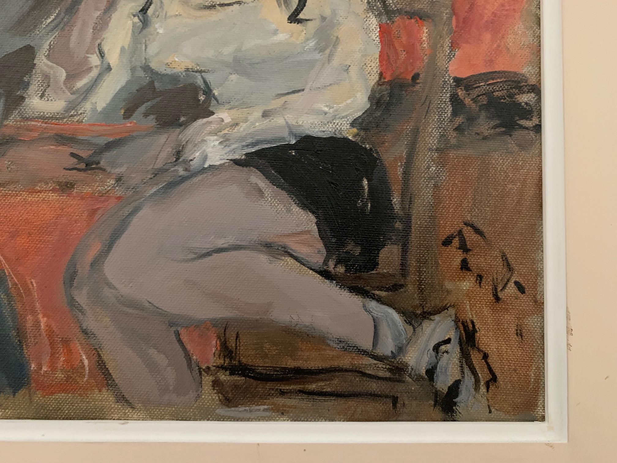 Red Coffee Tables By Bruno Paoli - Figurative Painting For Sale 3