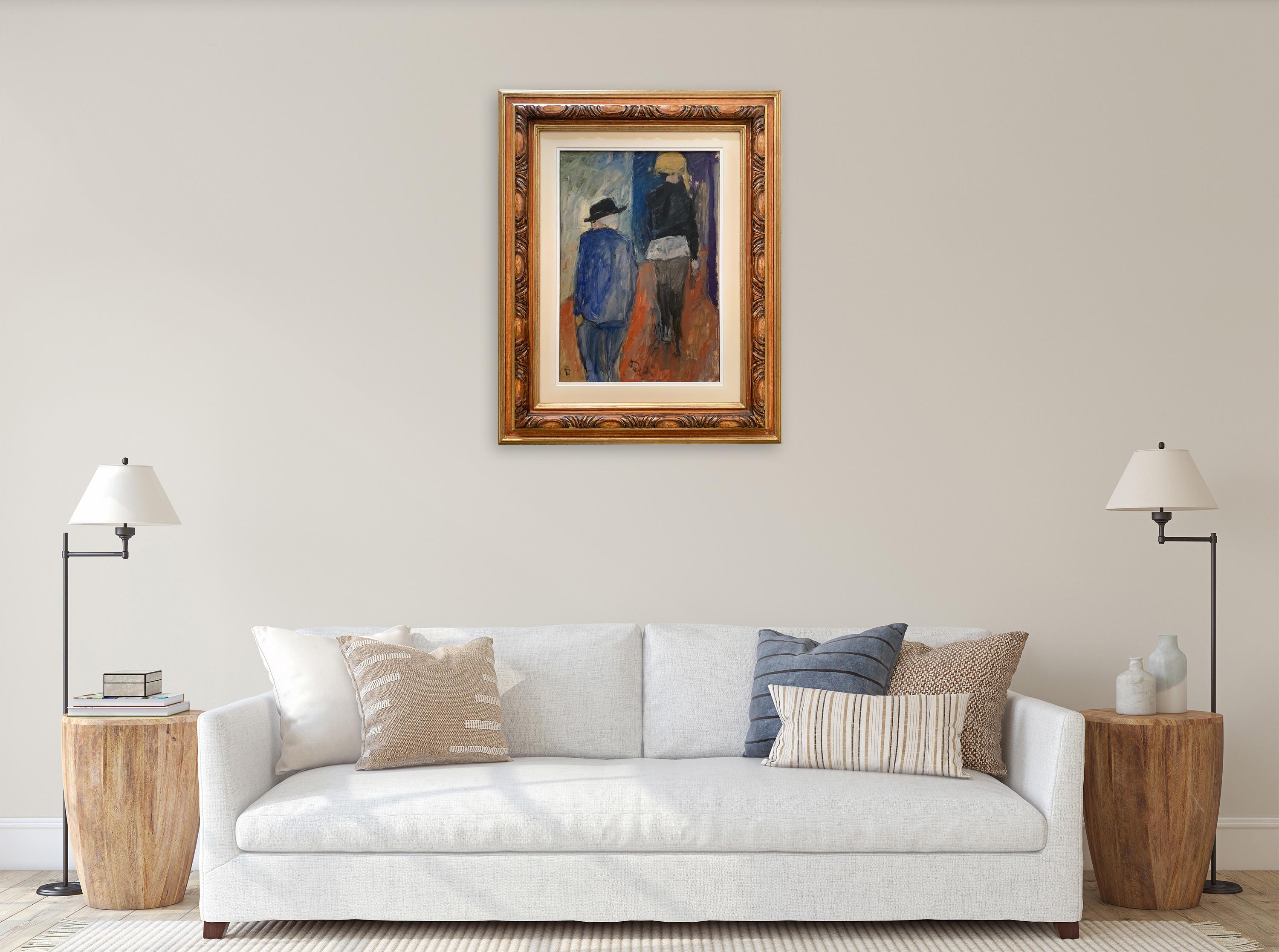 Calle Roja De Bruno Paoli - Pintura Figurativa en venta 2