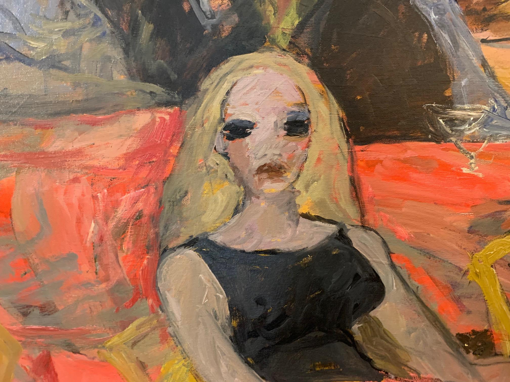 Mesas rojas de Bruno Paoli - Pintura figurativa en venta 4