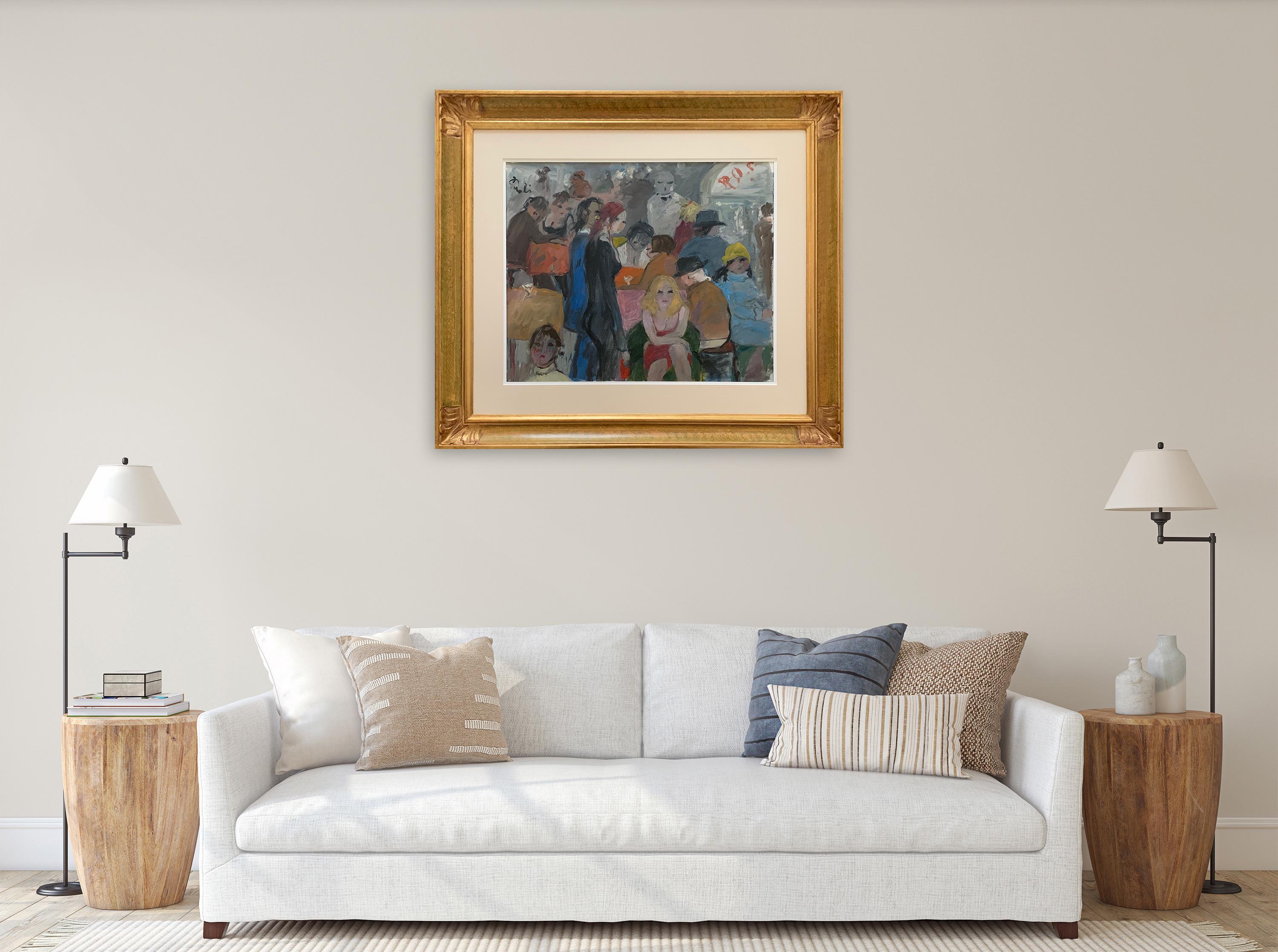 Rose By Bruno Paoli - Figurative Painting For Sale 2