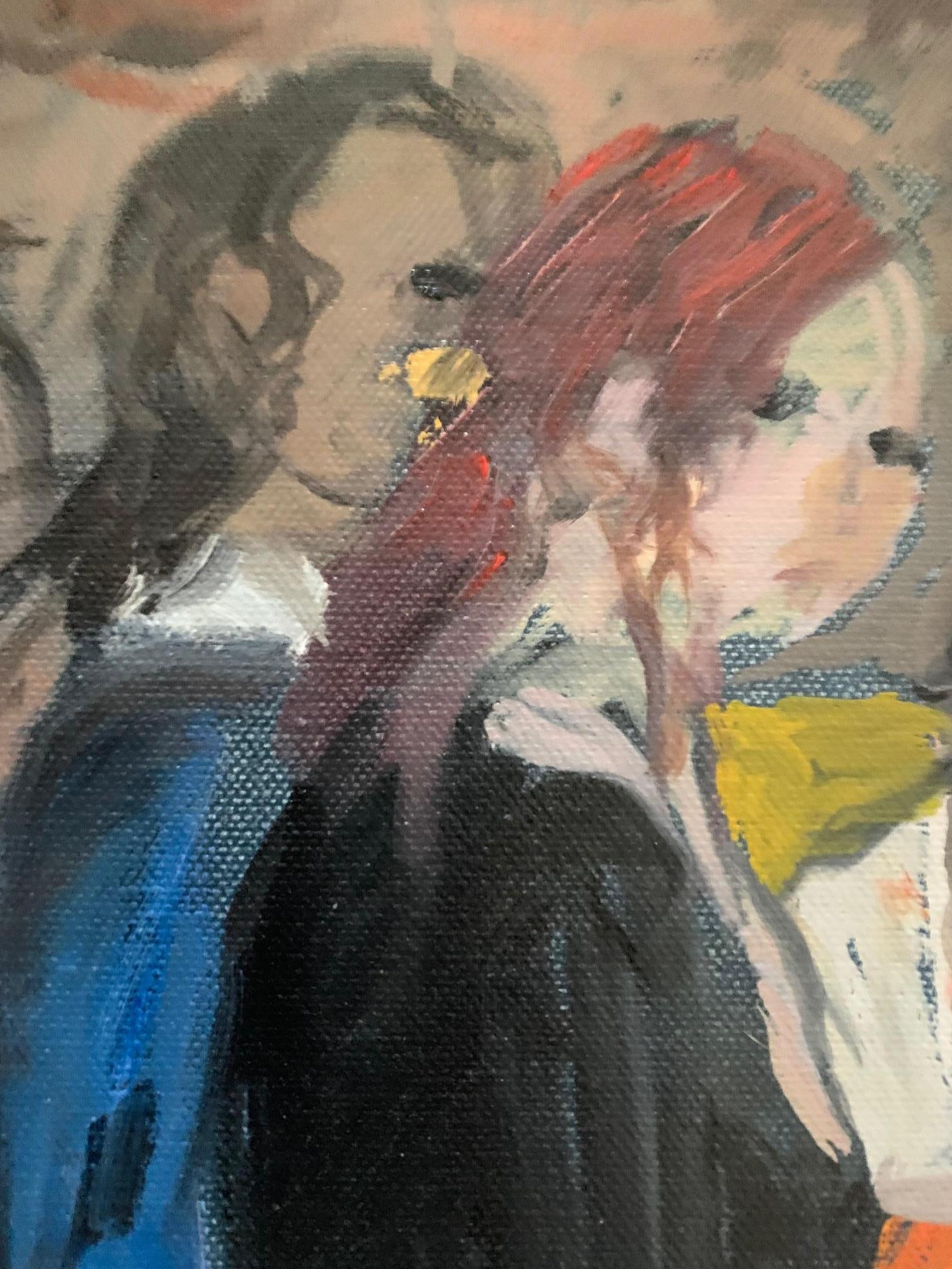Rose By Bruno Paoli - Figurative Painting For Sale 4