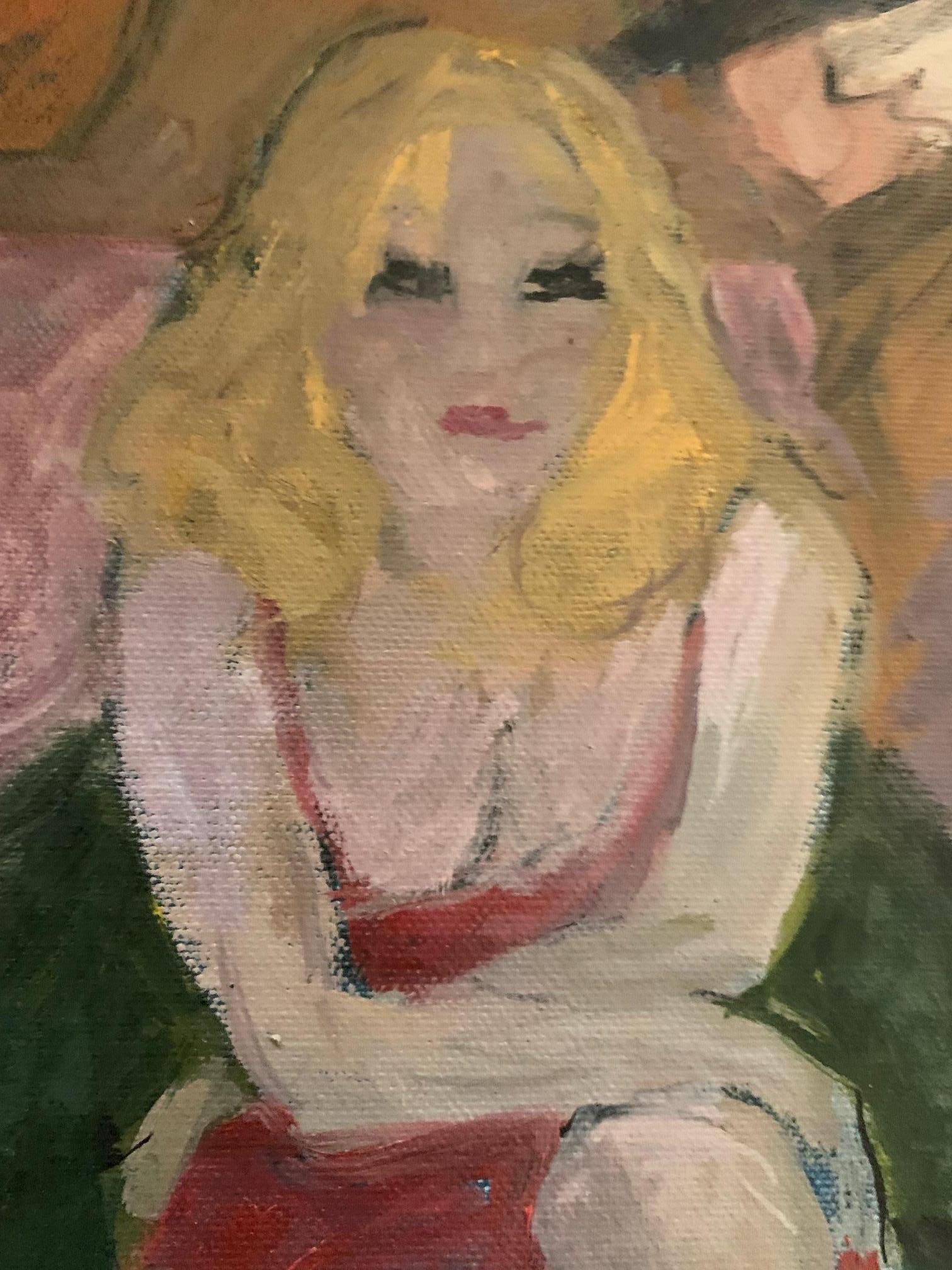 Rose By Bruno Paoli - Figurative Painting For Sale 5