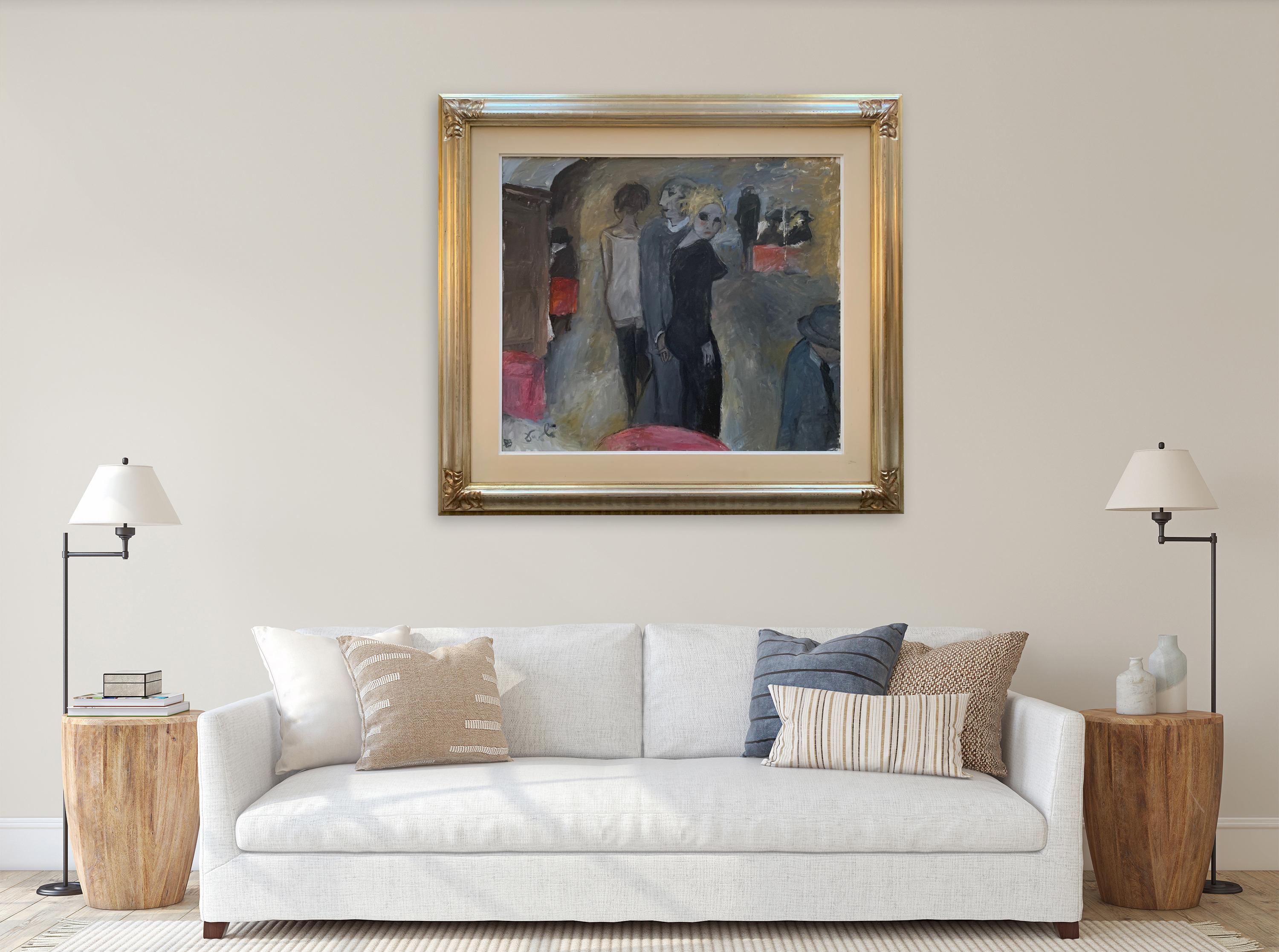Rose Vecchio Cafe von Bruno Paoli – Figuratives Gemälde im Angebot 2