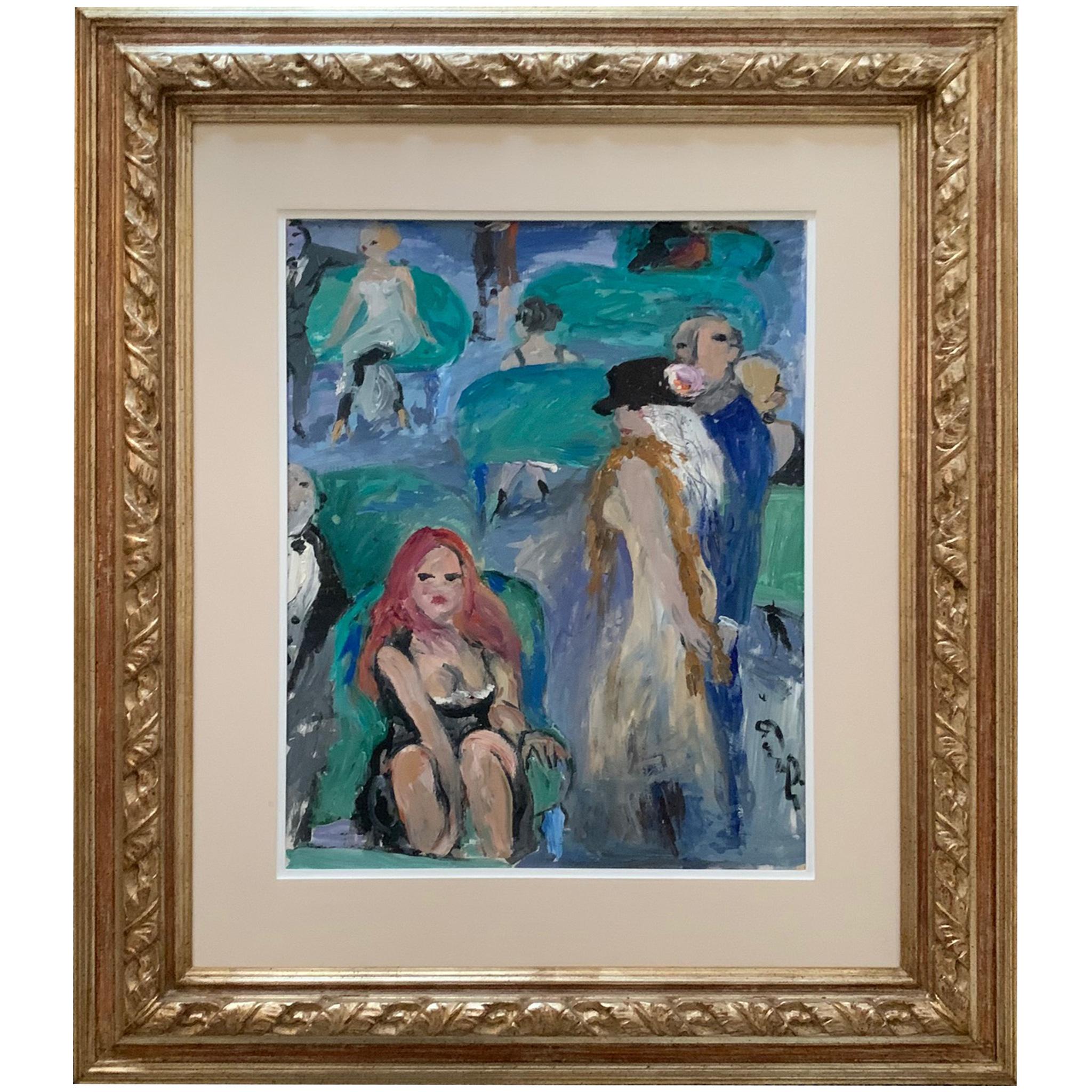 Settee By Bruno Paoli - Pintura figurativa en venta 1