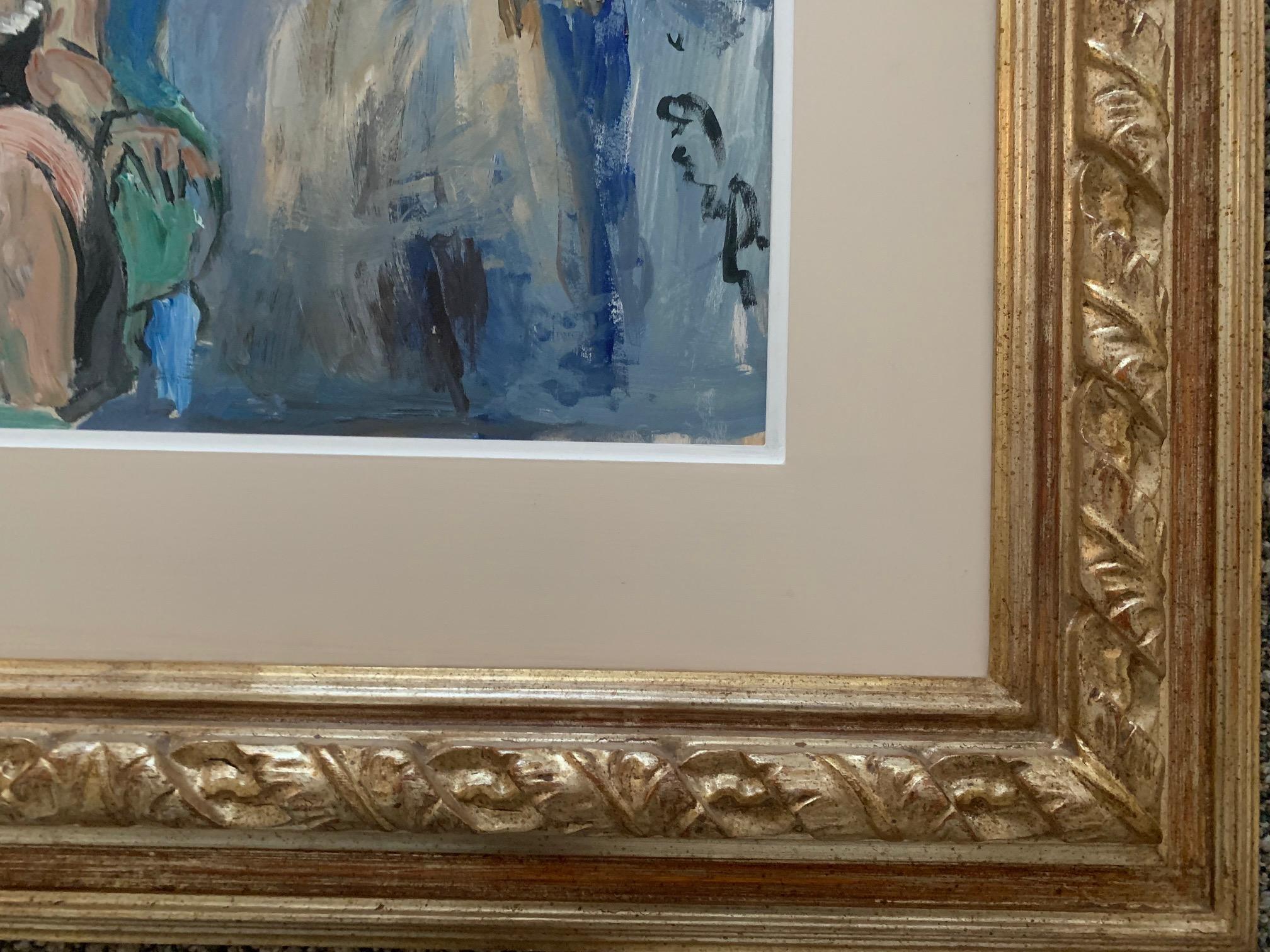 Settee By Bruno Paoli - Figurative Painting For Sale 6