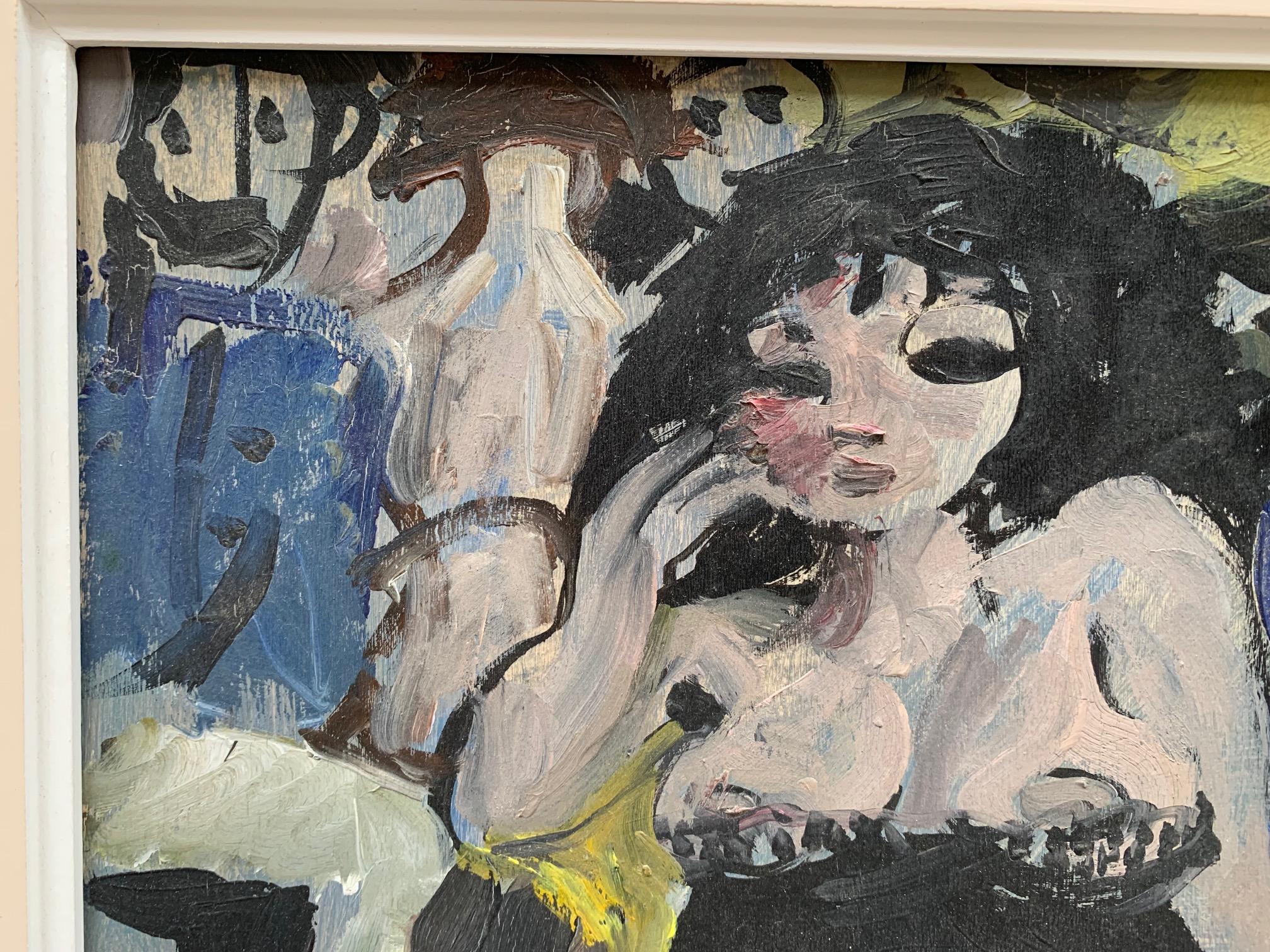 Small Cafe By Bruno Paoli - Figurative Painting For Sale 3