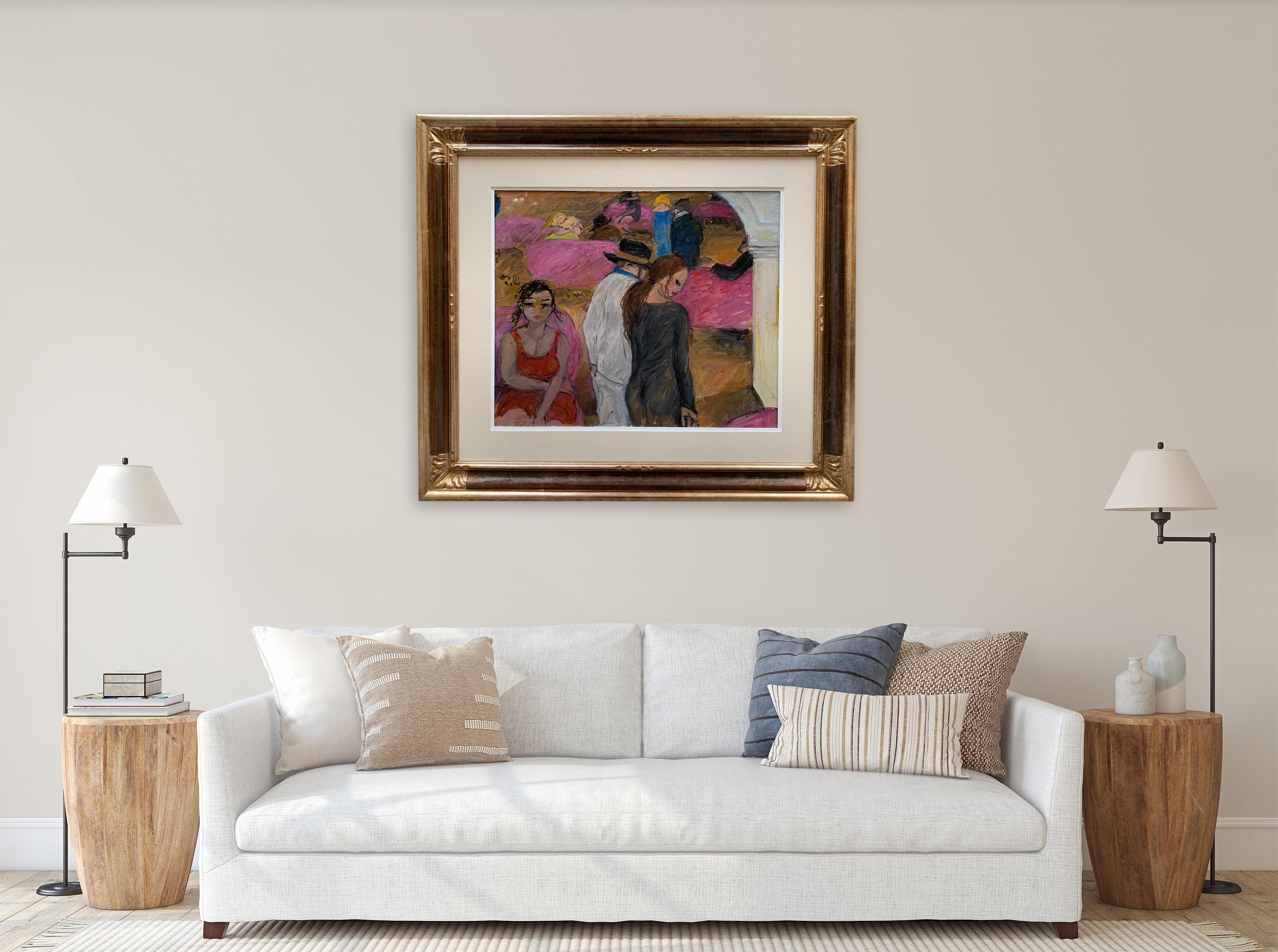 Sofas von Bruno Paoli – Figuratives Gemälde im Angebot 2