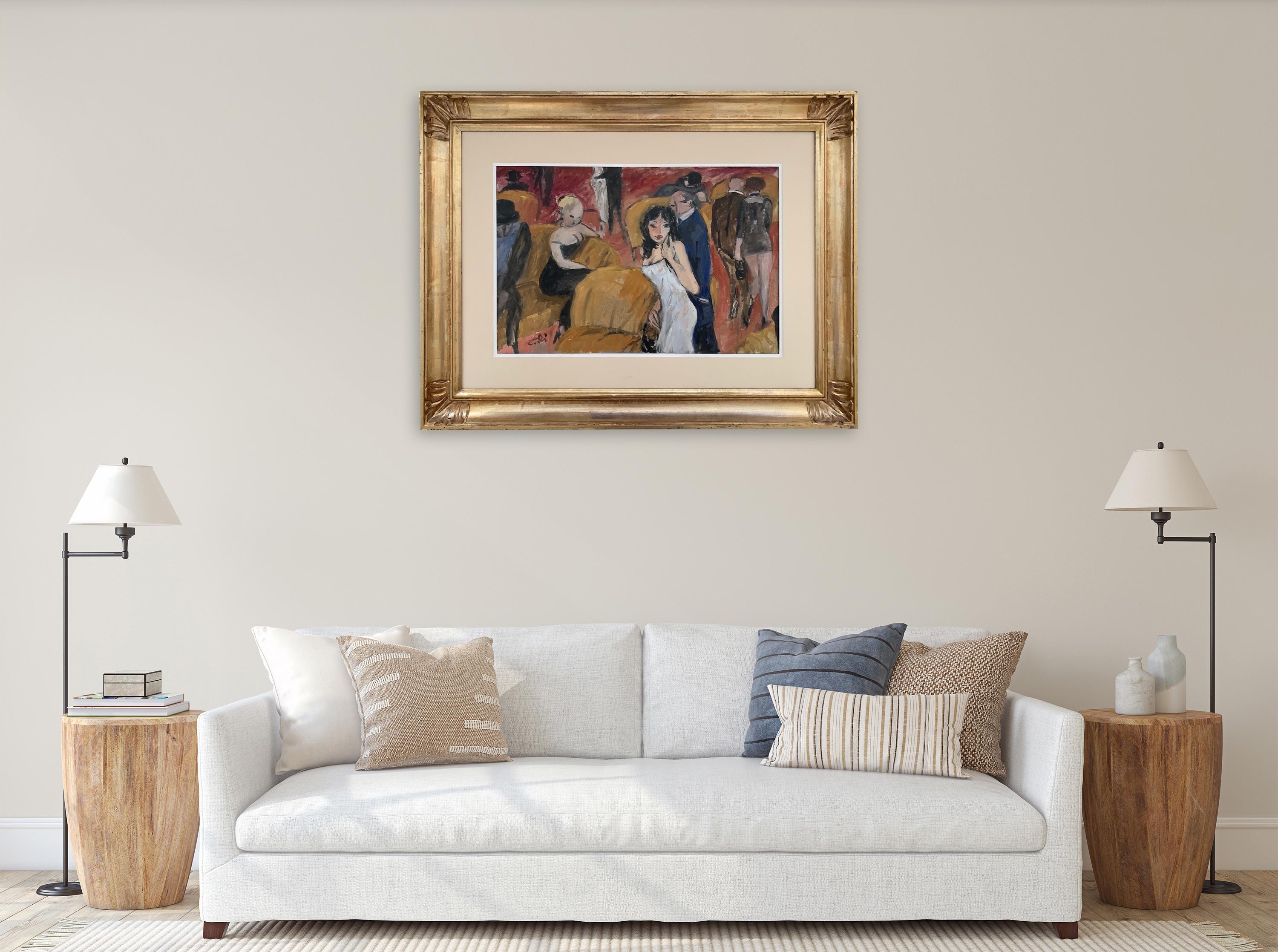 Sofas Place von Bruno Paoli – Figuratives Gemälde im Angebot 2