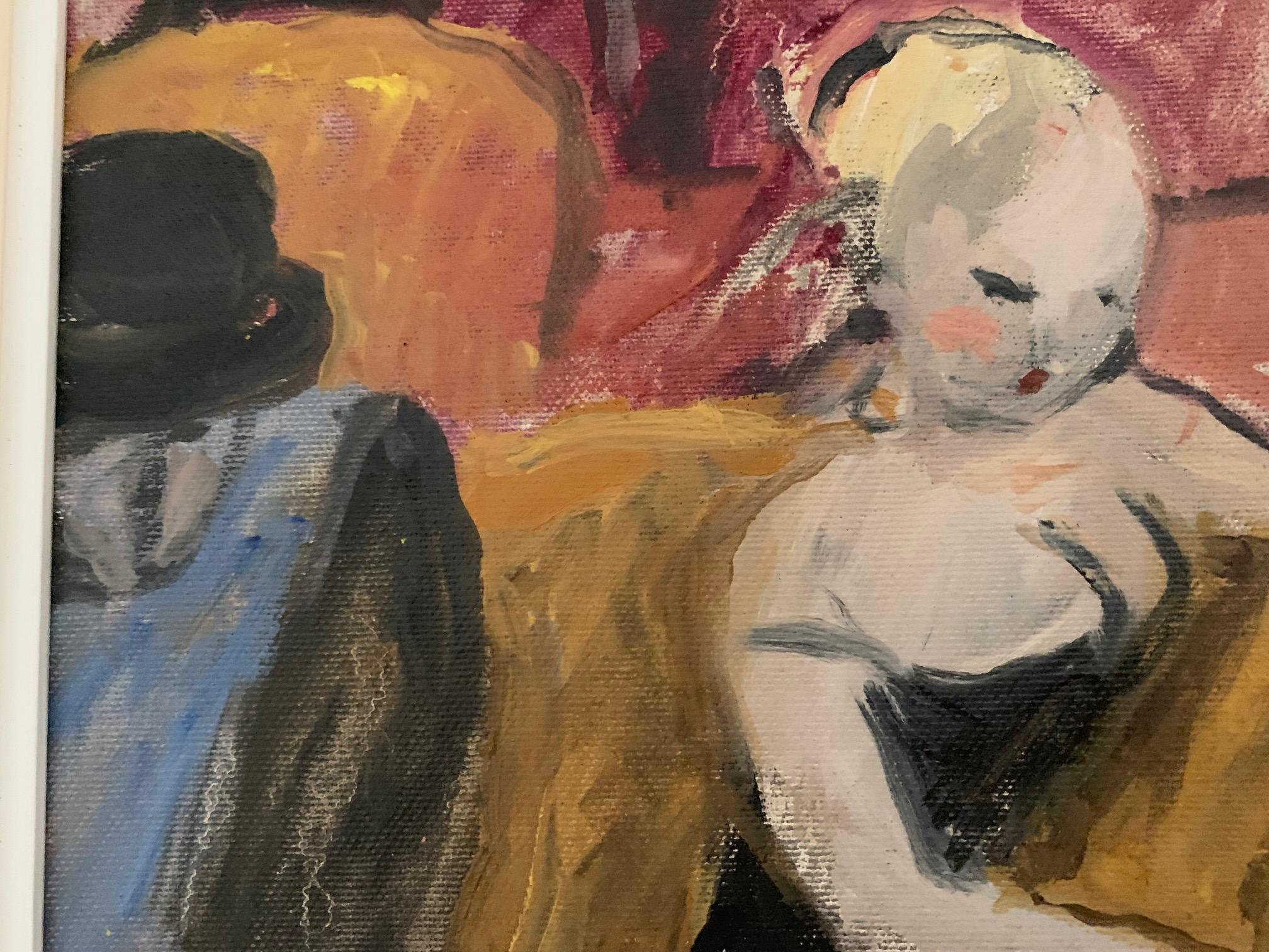 Sofas Place von Bruno Paoli – Figuratives Gemälde im Angebot 5