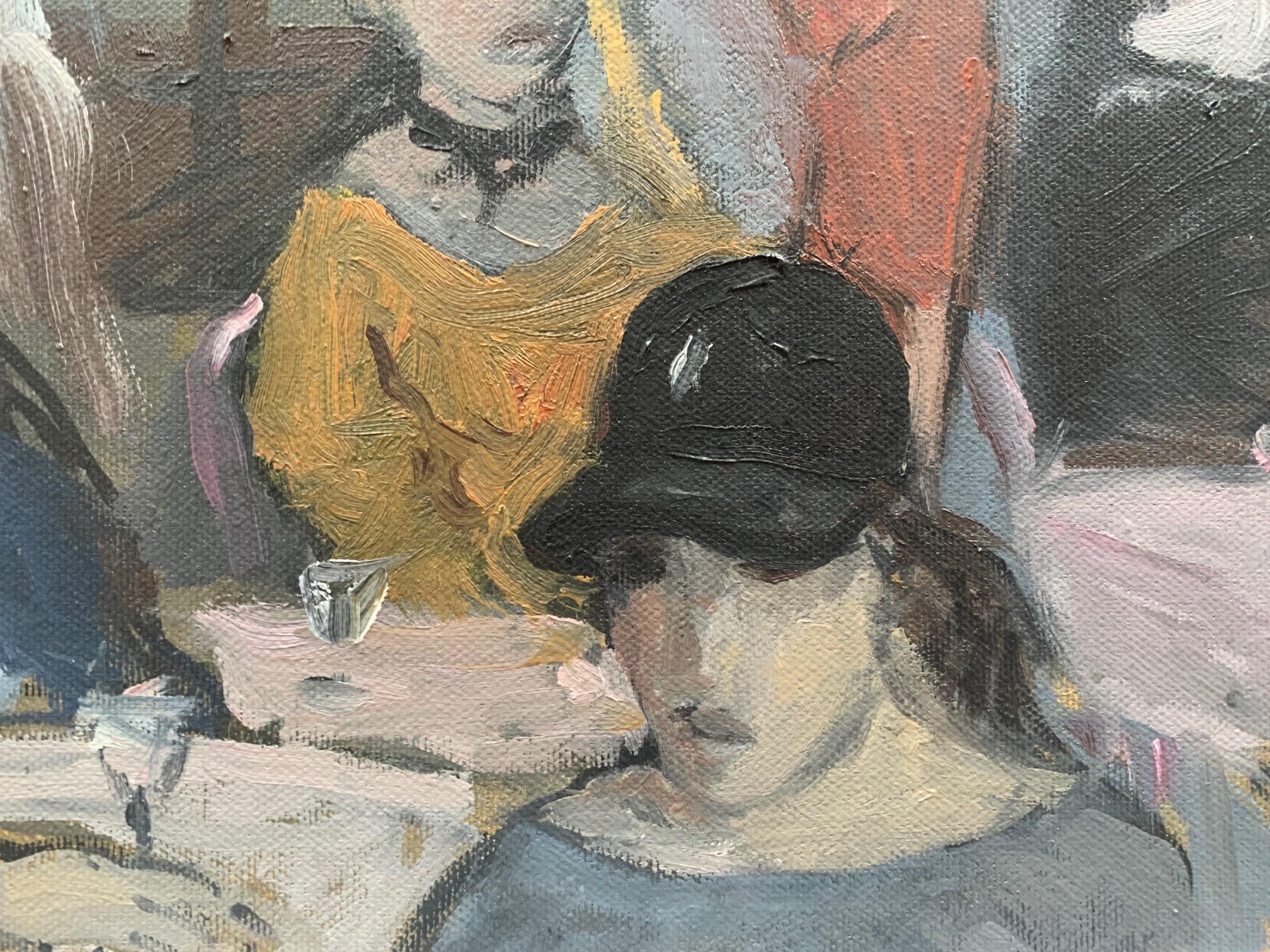 Street von Bruno Paoli – Figuratives Gemälde im Angebot 3