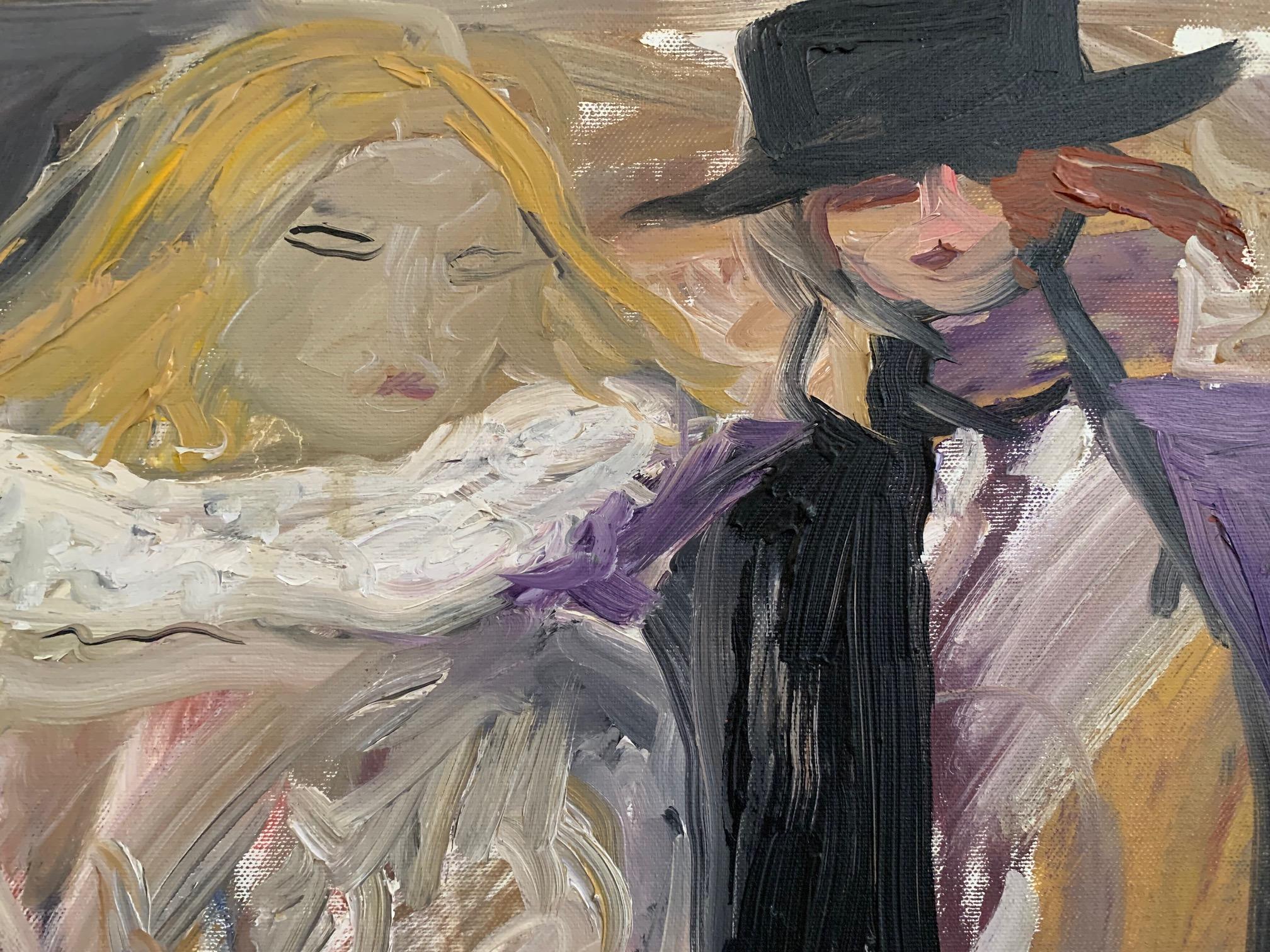 Street de Bruno Paoli - Peinture figurative en vente 3