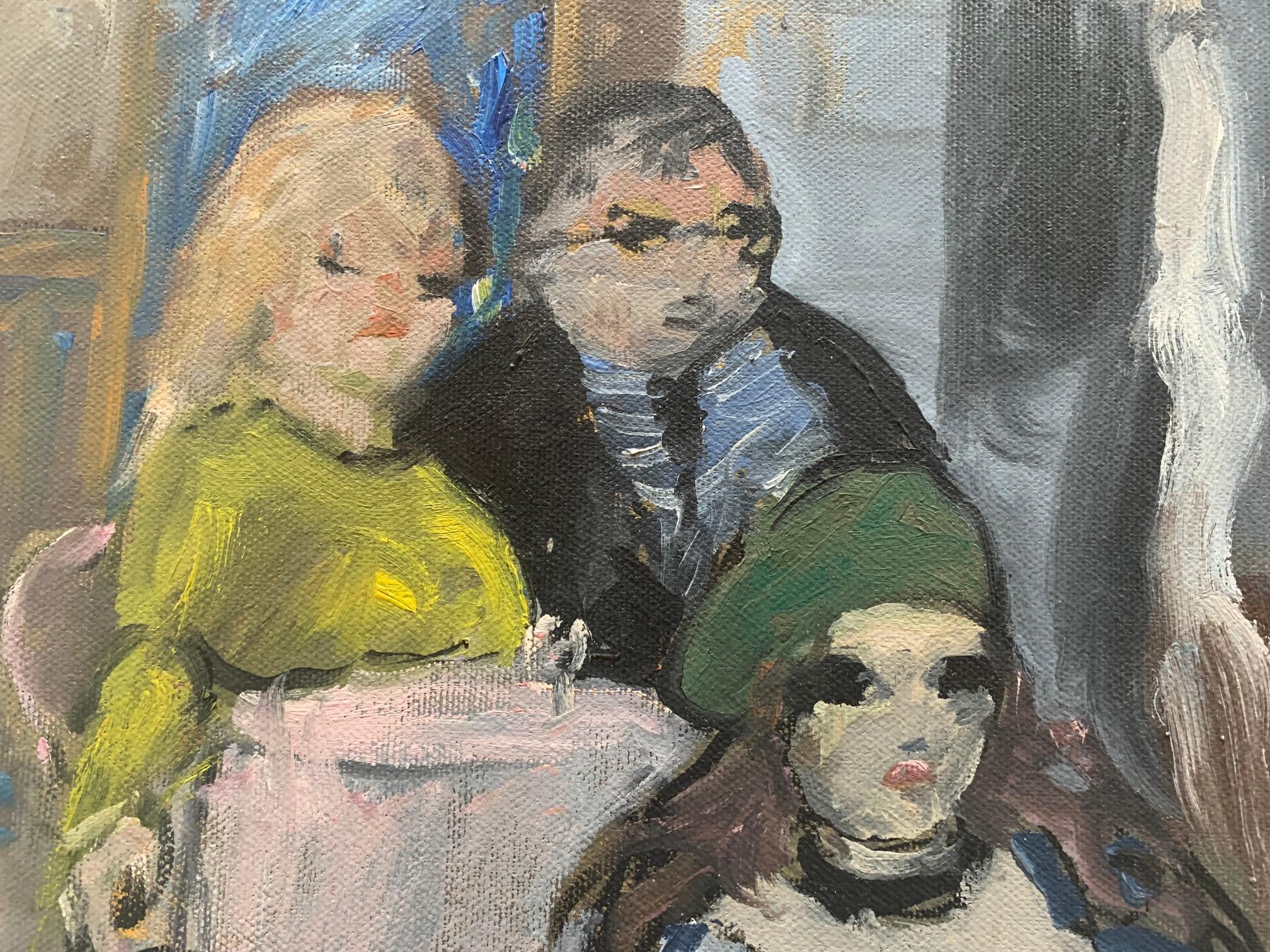 Street von Bruno Paoli – Figuratives Gemälde im Angebot 4