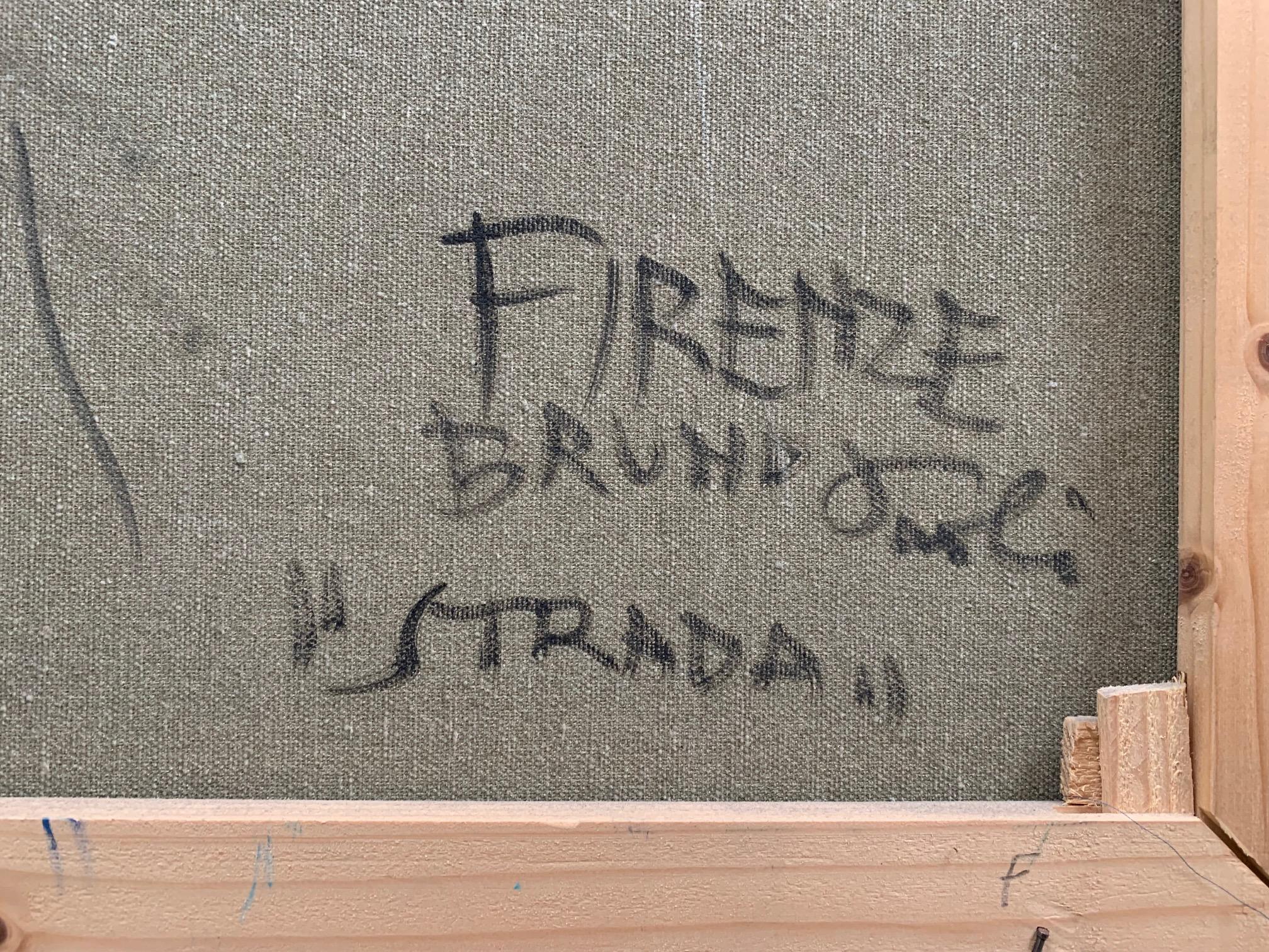 Street von Bruno Paoli – Figuratives Gemälde im Angebot 6