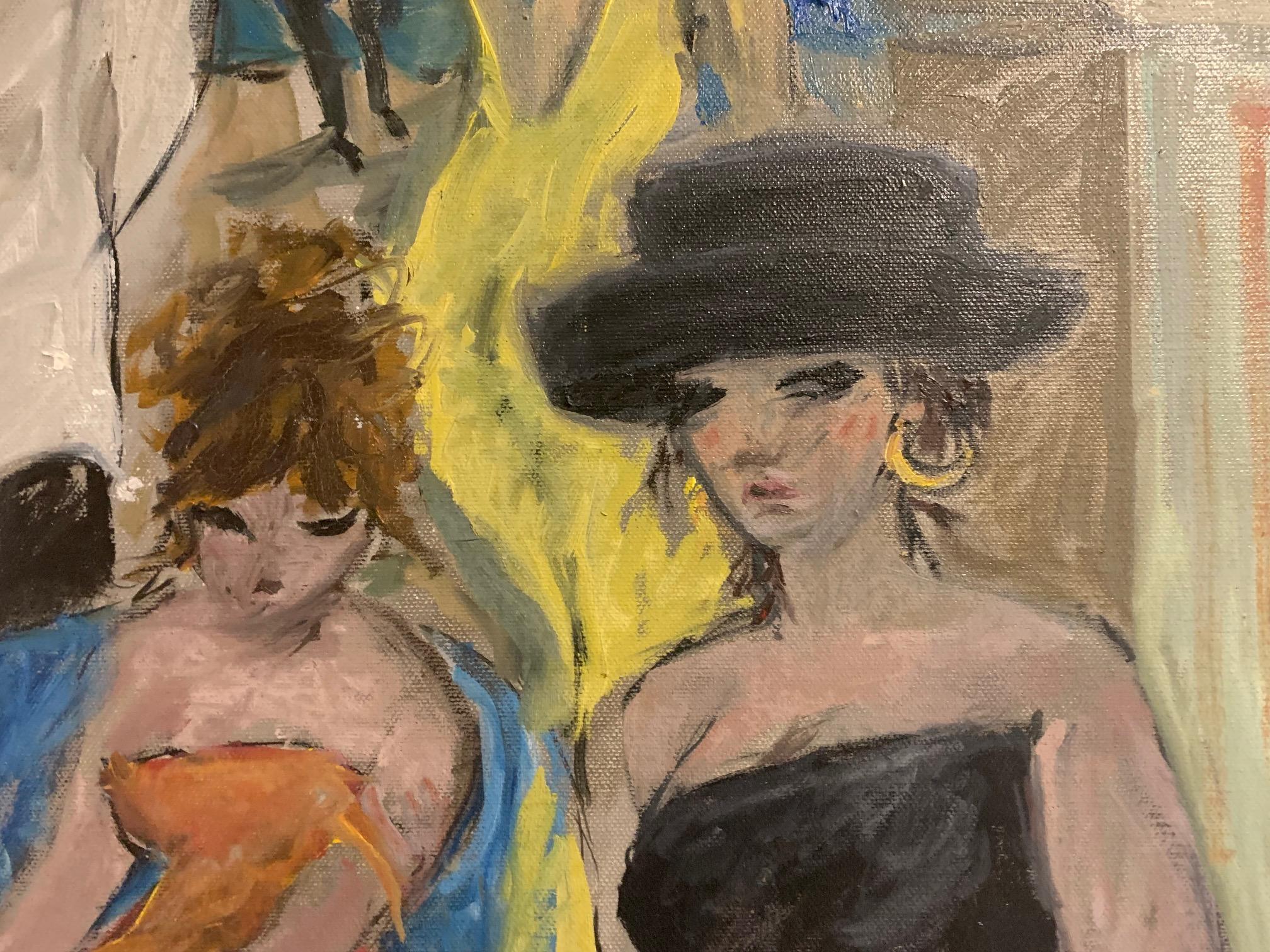 Tavern von Bruno Paoli – Figuratives Gemälde im Angebot 3