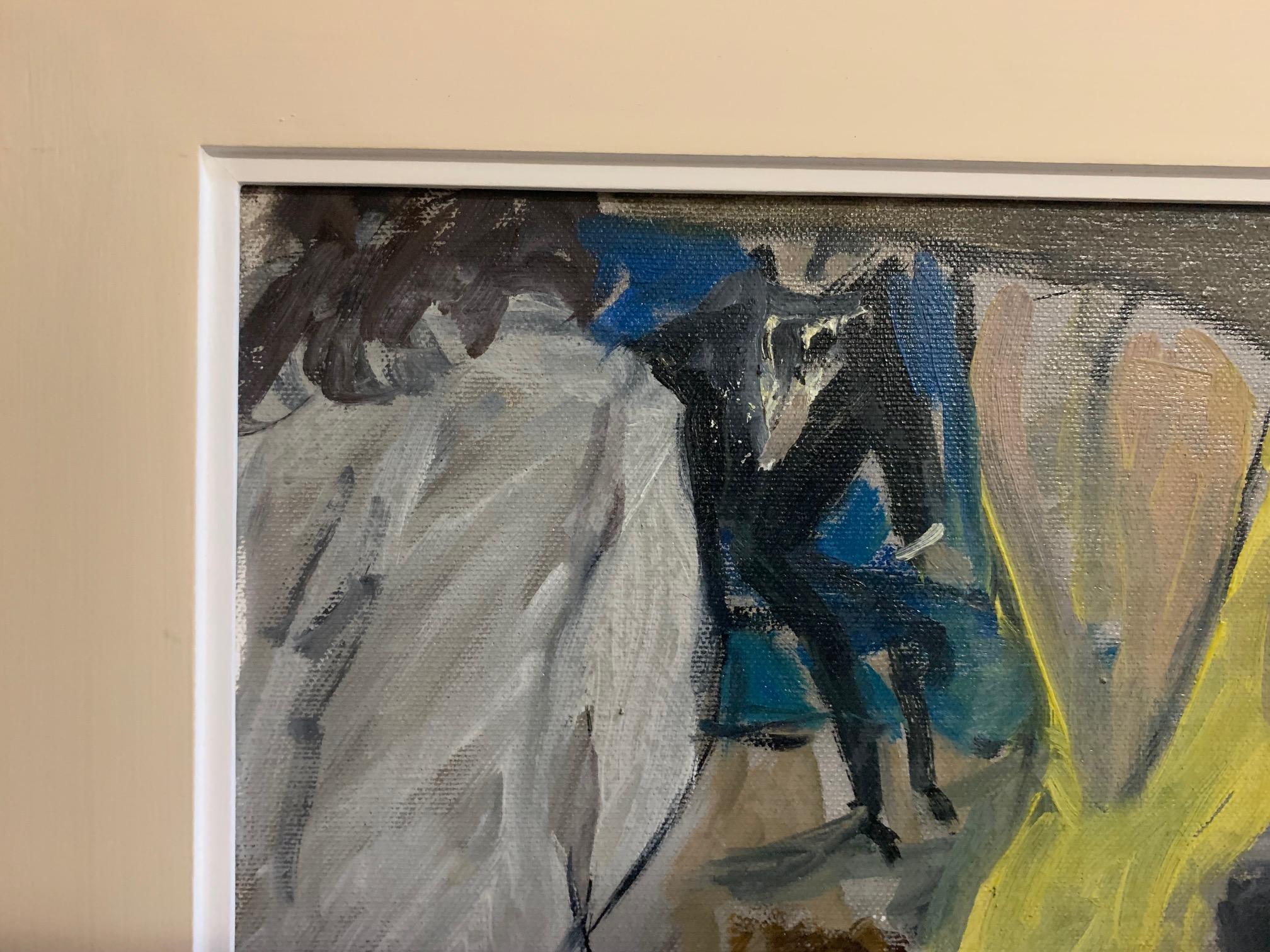 Tavern von Bruno Paoli – Figuratives Gemälde im Angebot 4