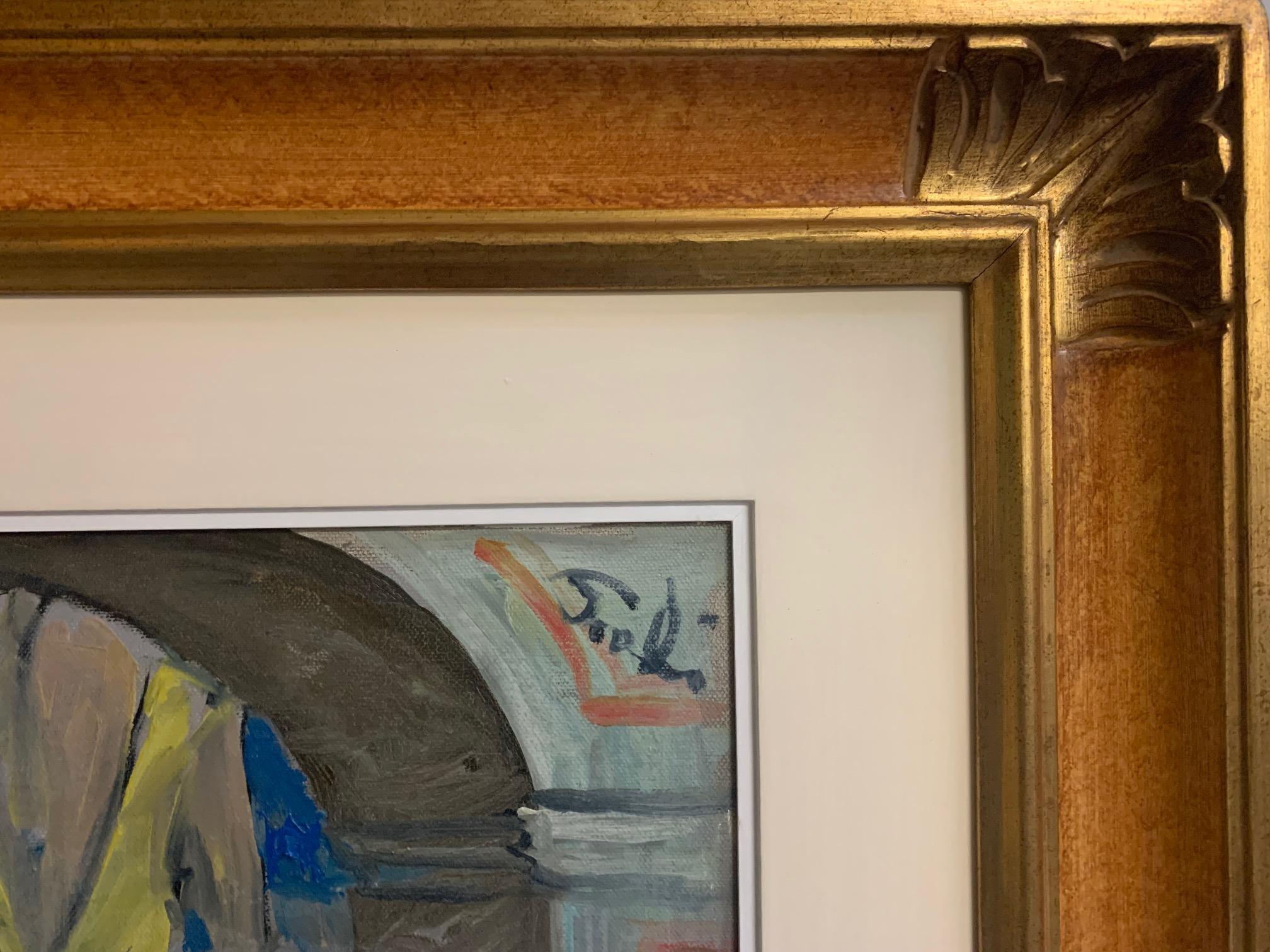 Tavern von Bruno Paoli – Figuratives Gemälde im Angebot 5