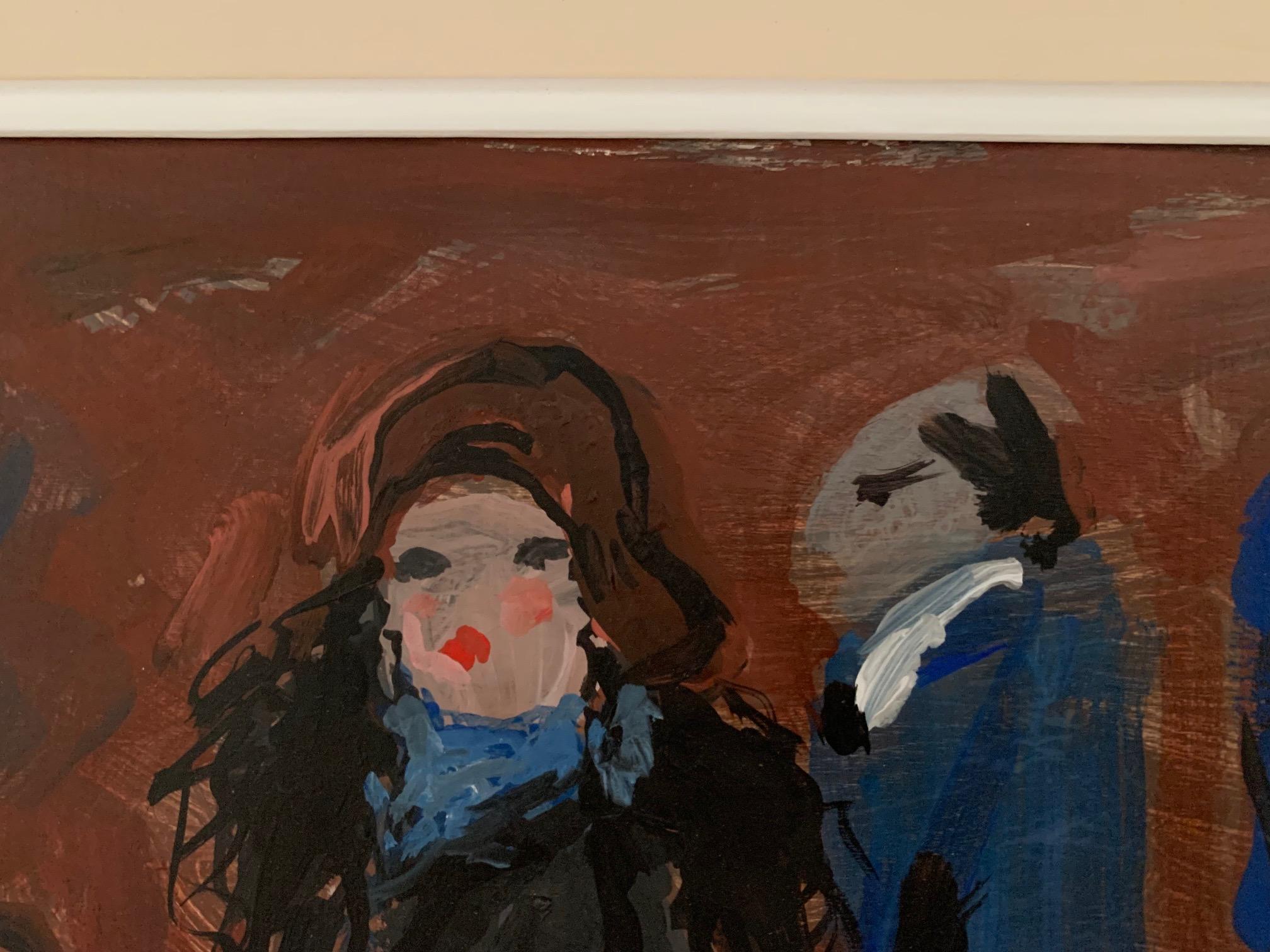 El Cortejo De Bruno Paoli - Pintura Figurativa en venta 3