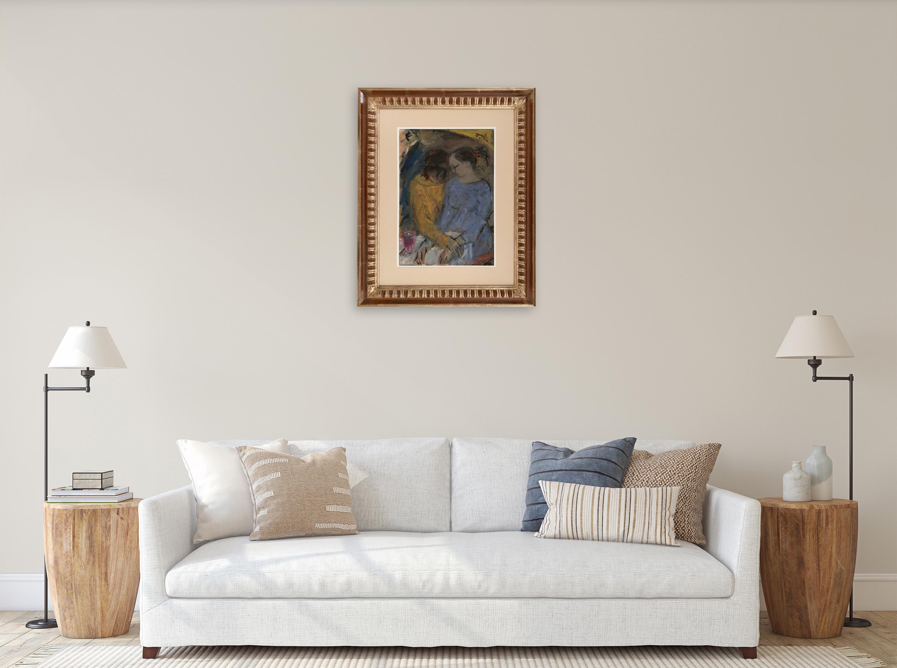 Das Glas des Weins von Bruno Paoli – Figuratives Gemälde im Angebot 2