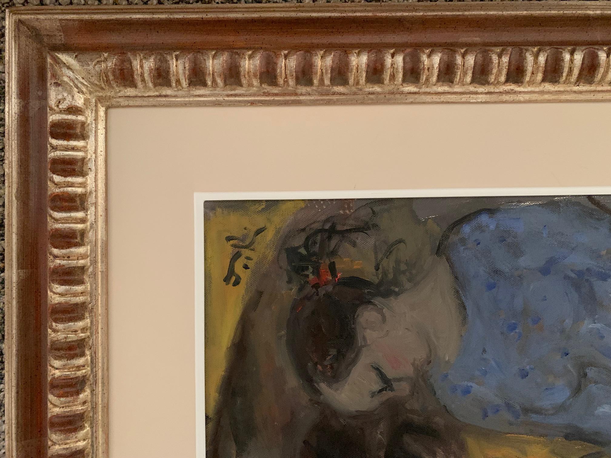 Das Glas des Weins von Bruno Paoli – Figuratives Gemälde im Angebot 3