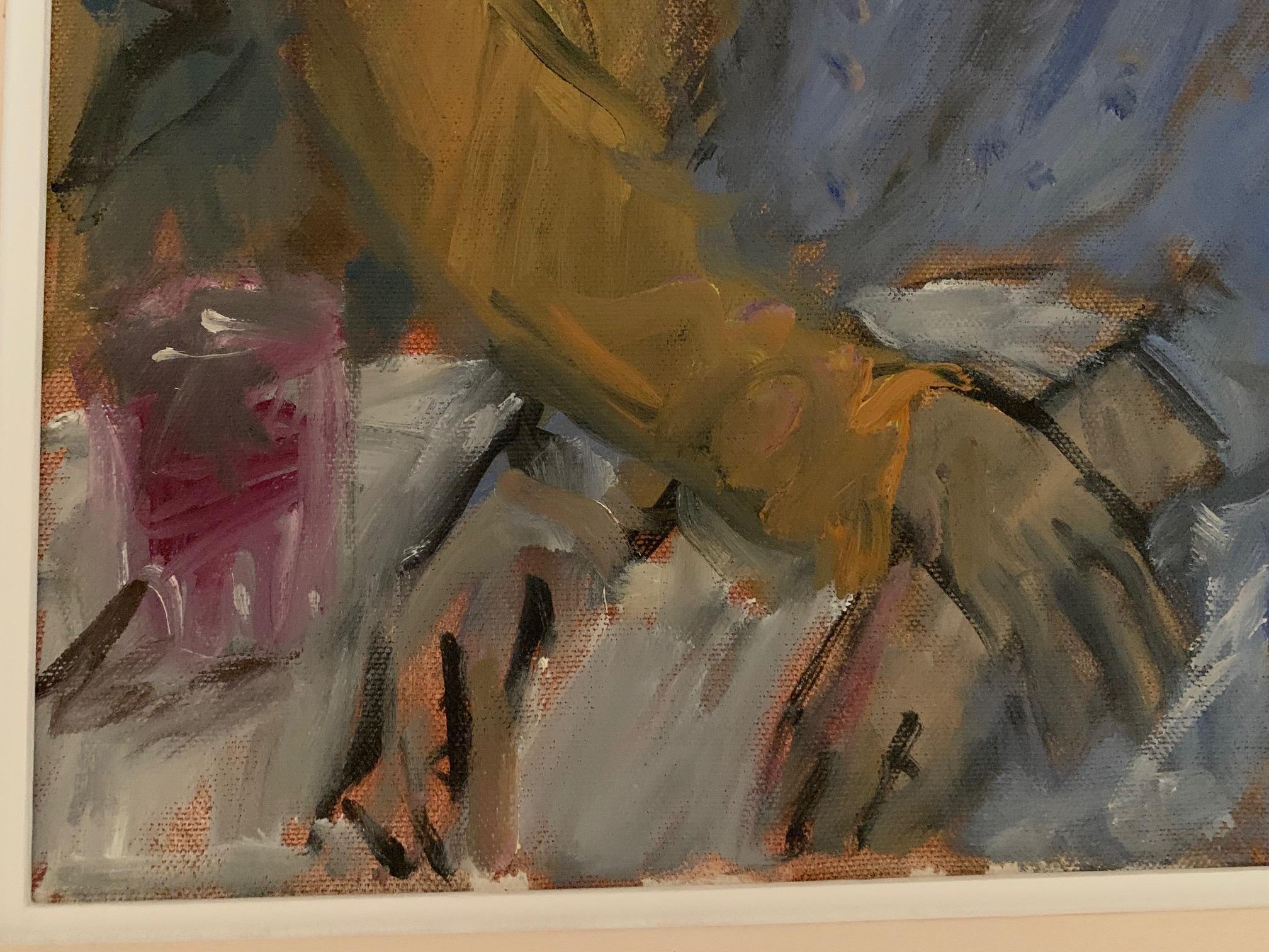 Das Glas des Weins von Bruno Paoli – Figuratives Gemälde im Angebot 4