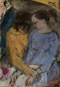 Le verre du vin par Bruno Paoli - Peinture figurative