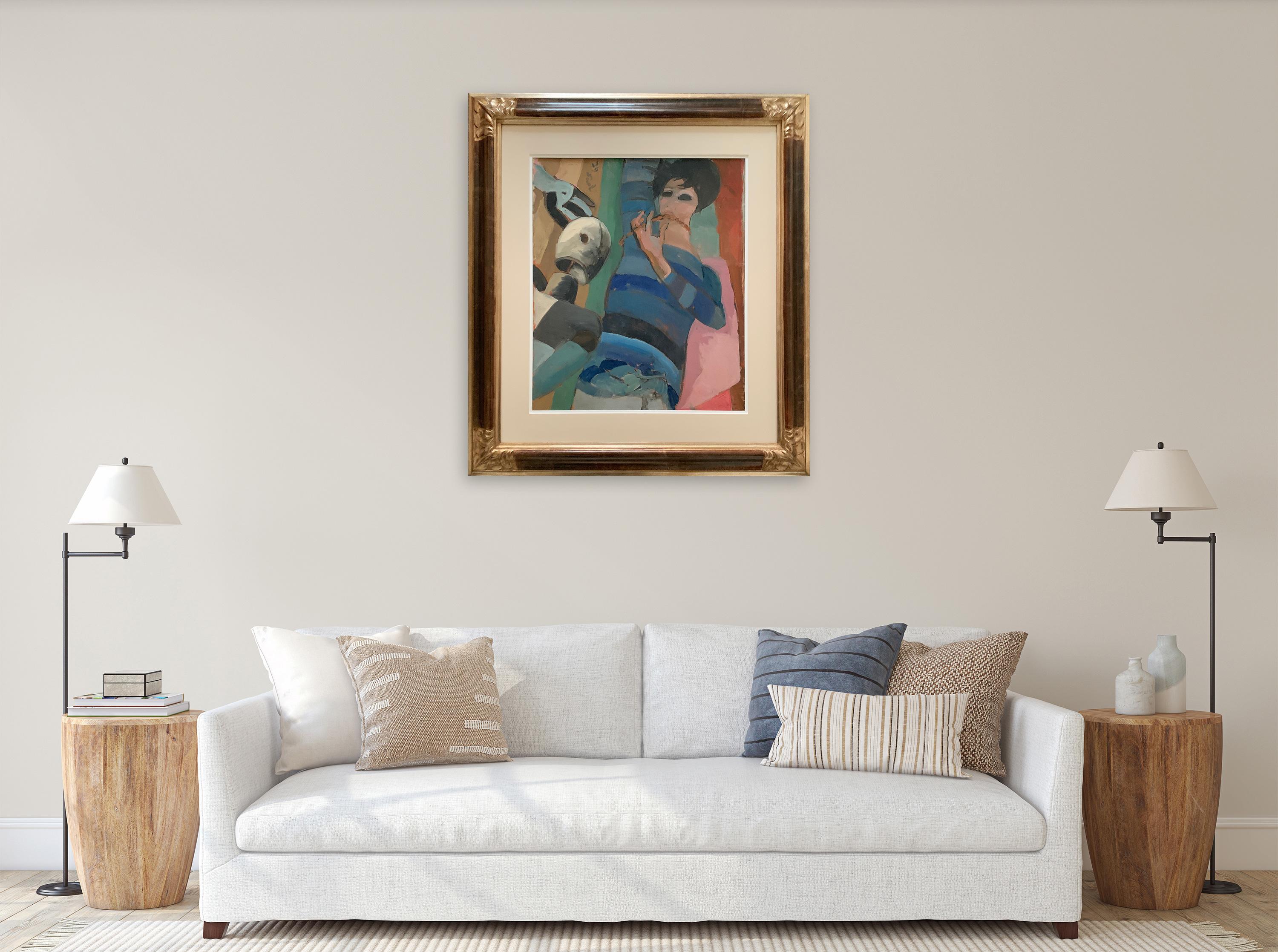 The Mannequin By Bruno Paoli - Figurative Painting For Sale 2