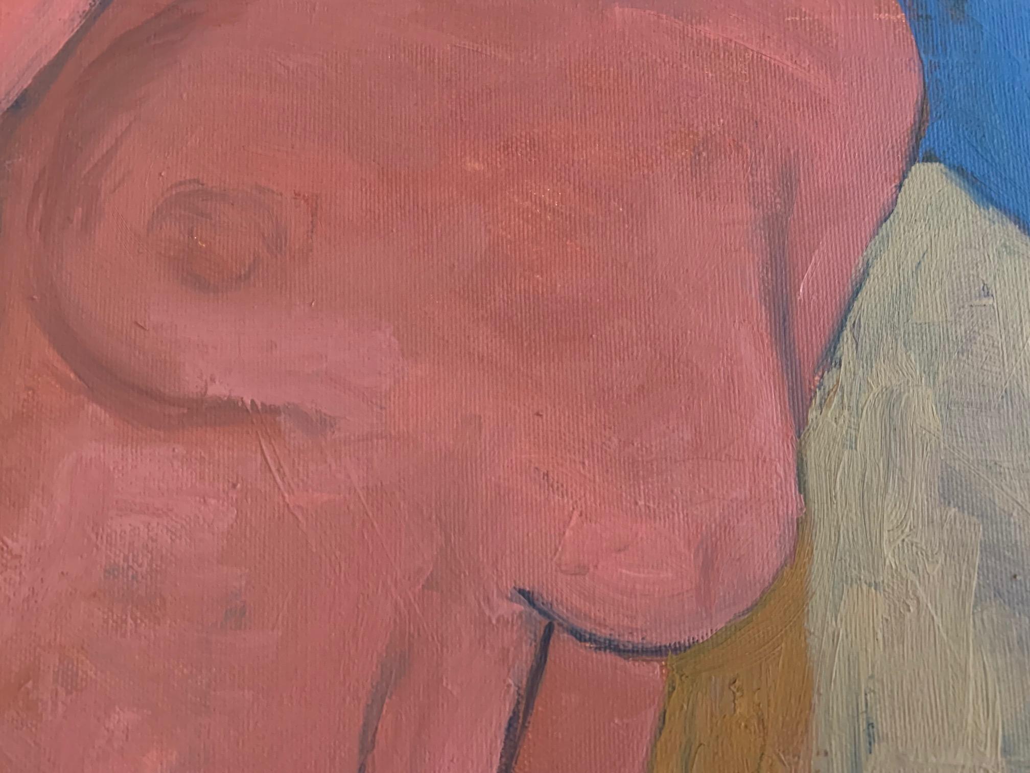 The Painter In The Mirror By Bruno Paoli - Figurative Malerei im Angebot 5