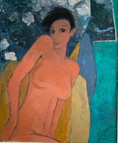 Le peintre dans le miroir de Bruno Paoli - Peinture figurative