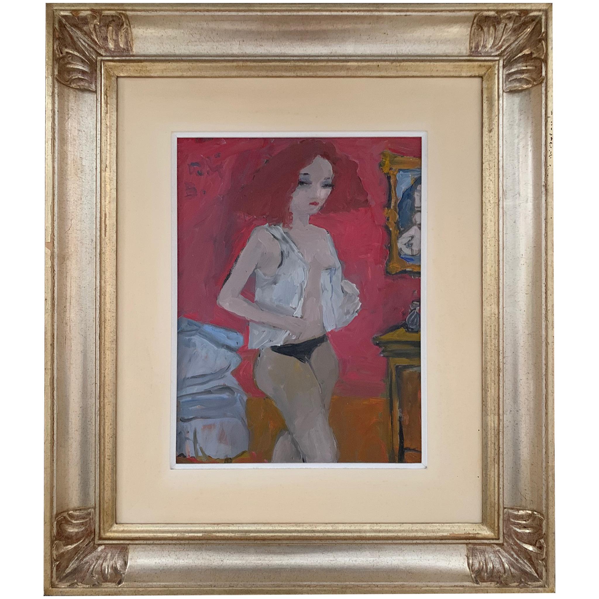 La habitación de Bruno Paoli - Pintura figurativa en venta 1