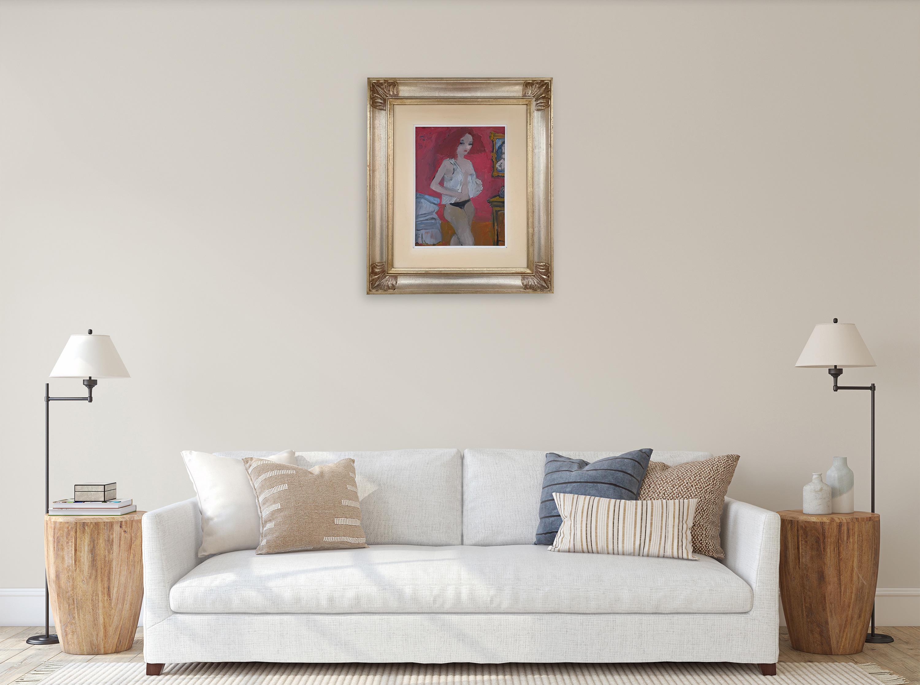 La habitación de Bruno Paoli - Pintura figurativa en venta 2