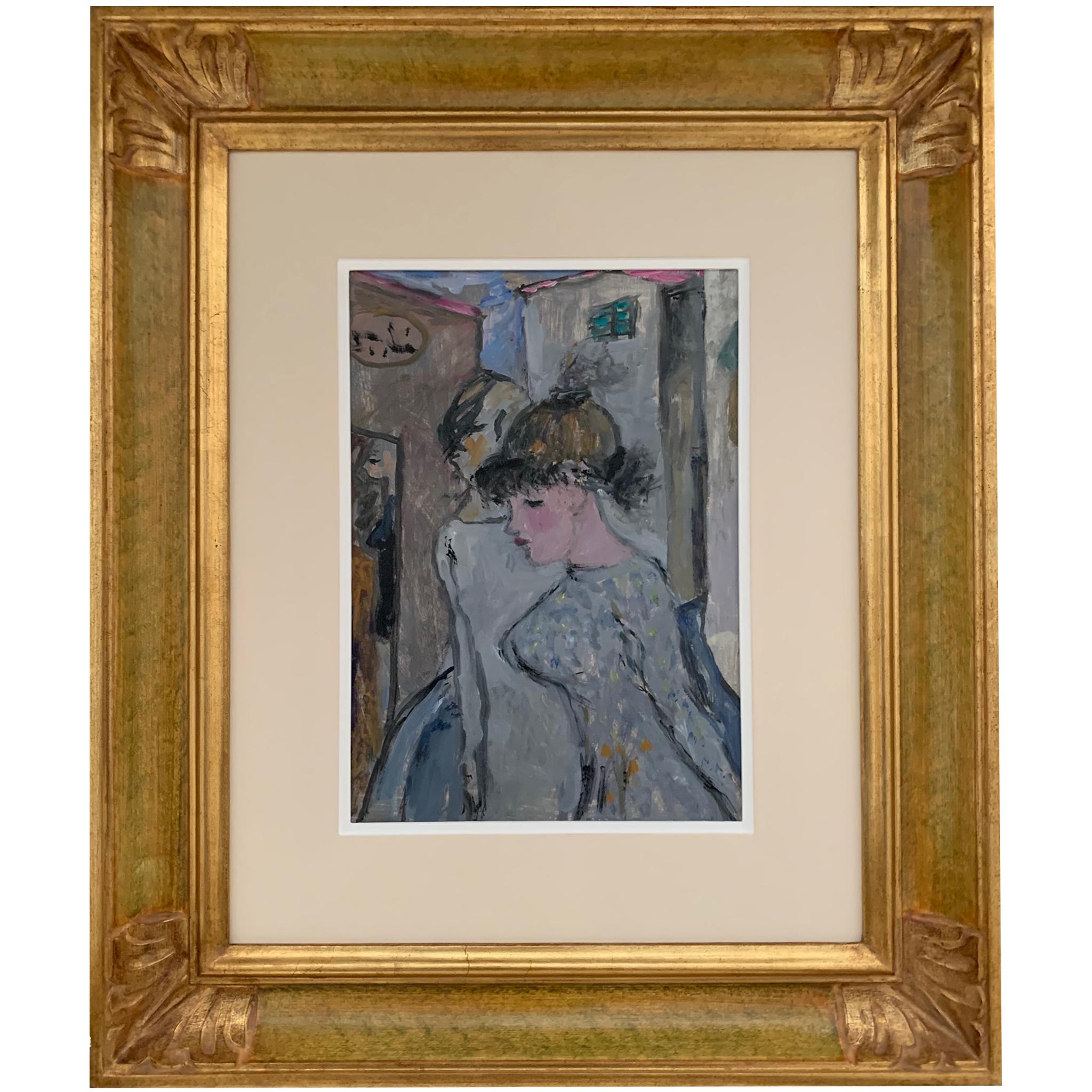 Die Straßen von Bruno Paoli – figuratives Gemälde im Angebot 1