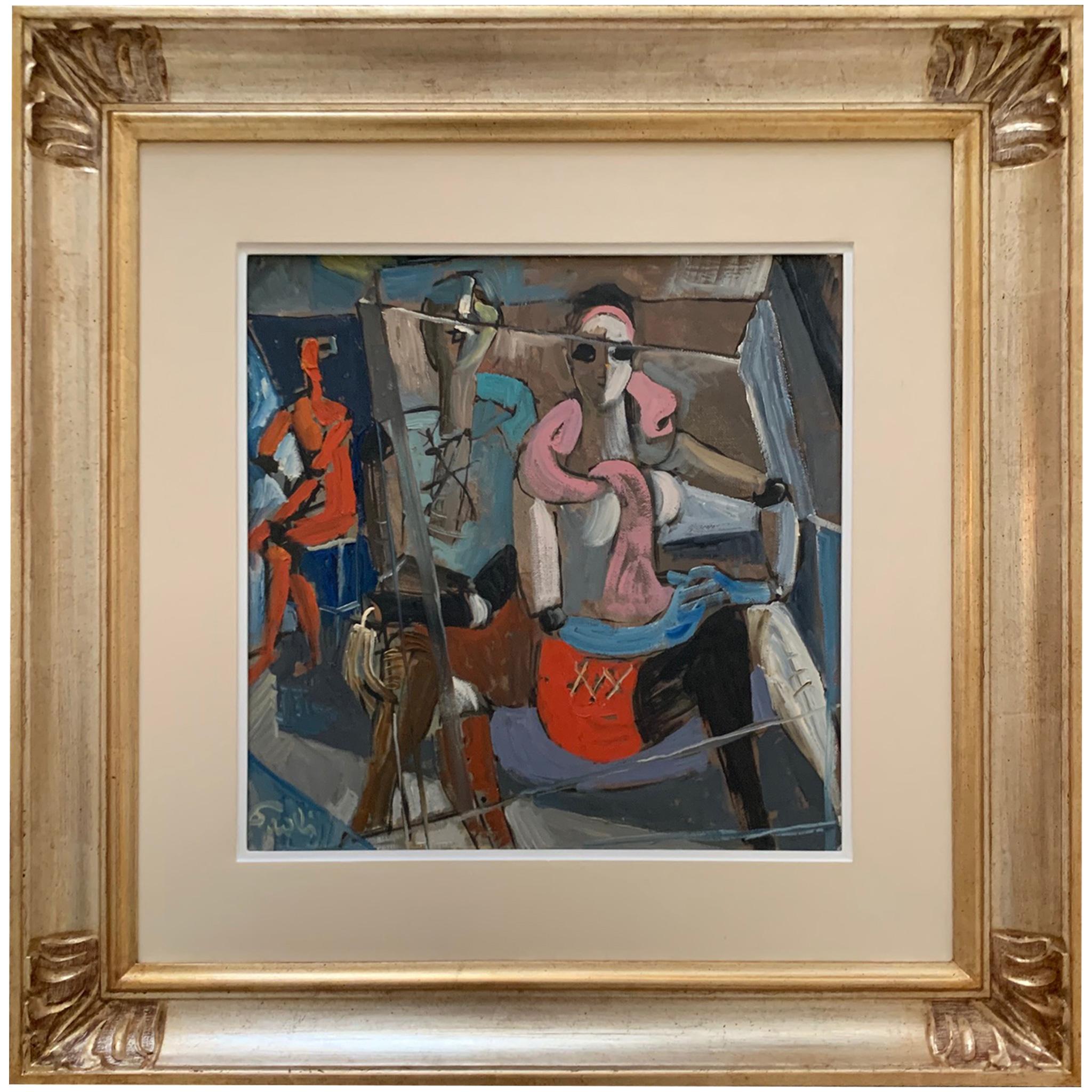 Teatro di Bruno Paoli - Pittura figurativa in vendita 1