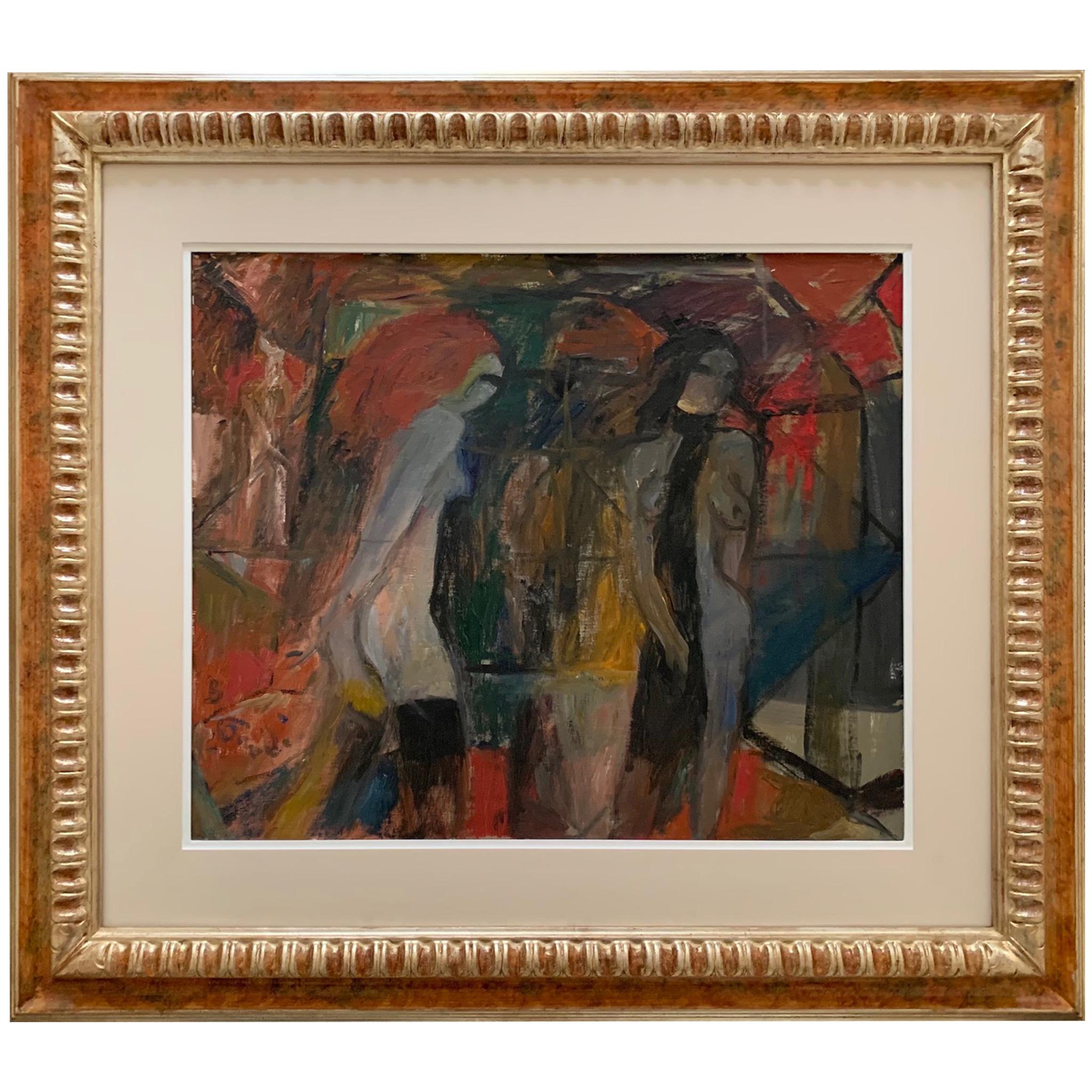 Theater By Bruno Paoli - Figurative Painting For Sale 1