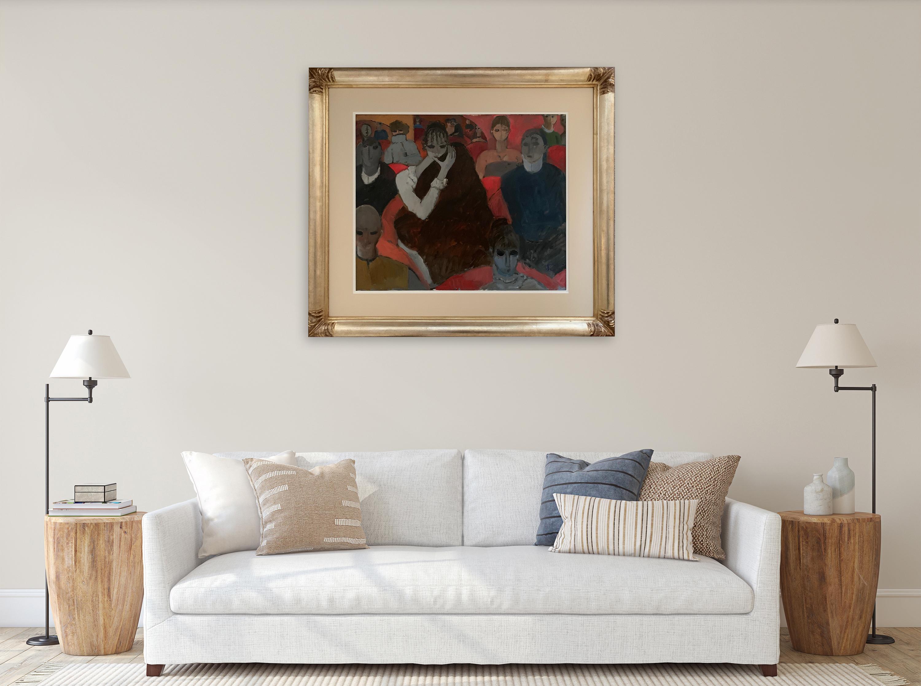 Theater von Bruno Paoli – Figuratives Gemälde im Angebot 2