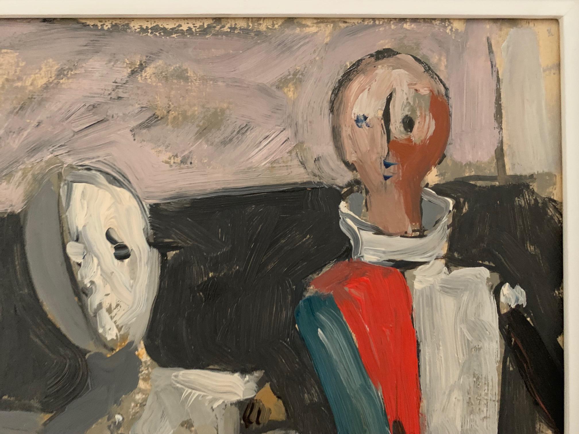 Theater von Bruno Paoli – Figuratives Gemälde im Angebot 3