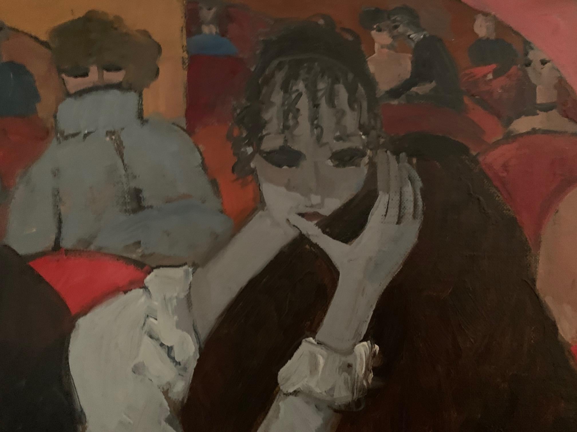 Theater von Bruno Paoli – Figuratives Gemälde im Angebot 4