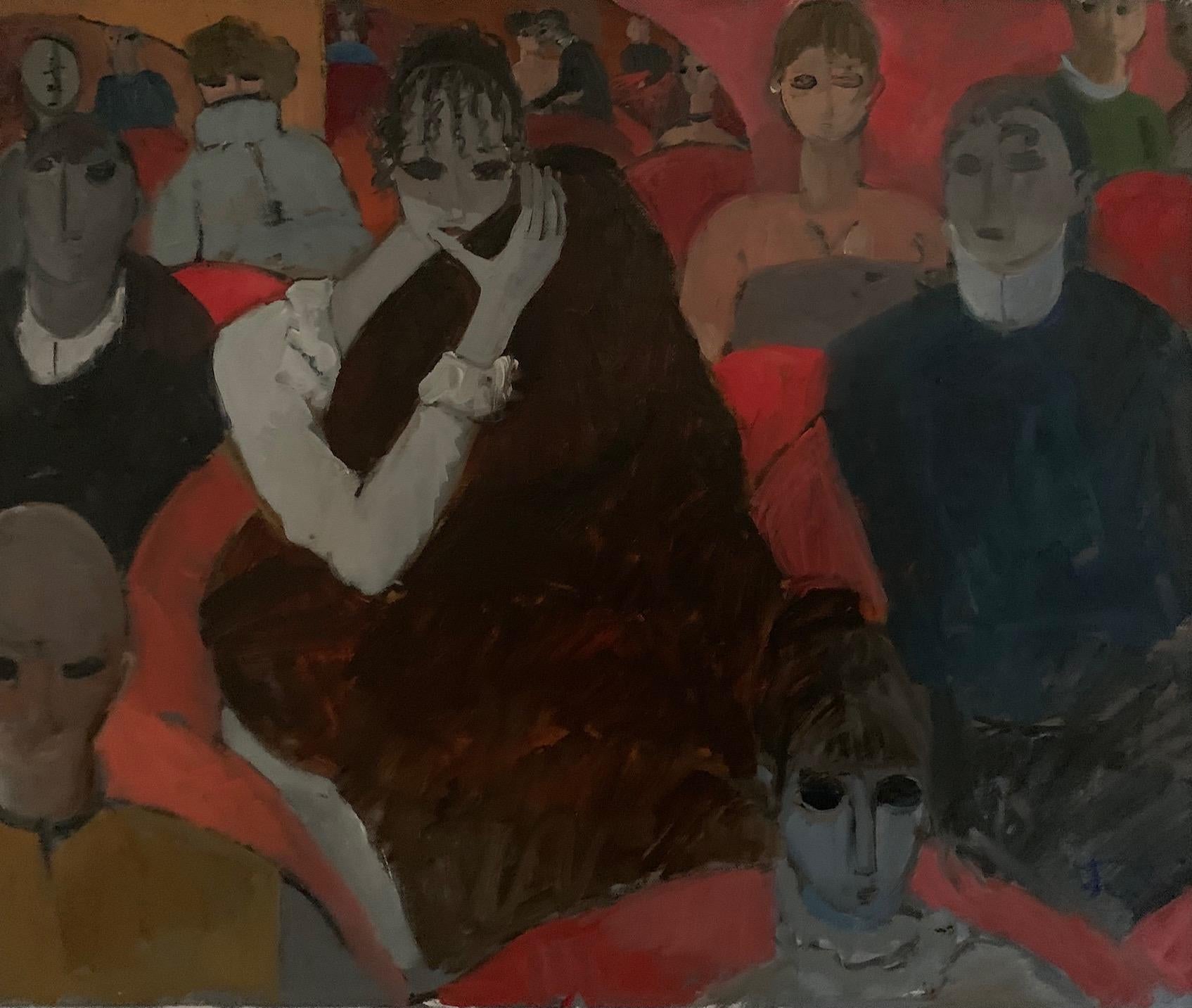 Theater von Bruno Paoli – Figuratives Gemälde