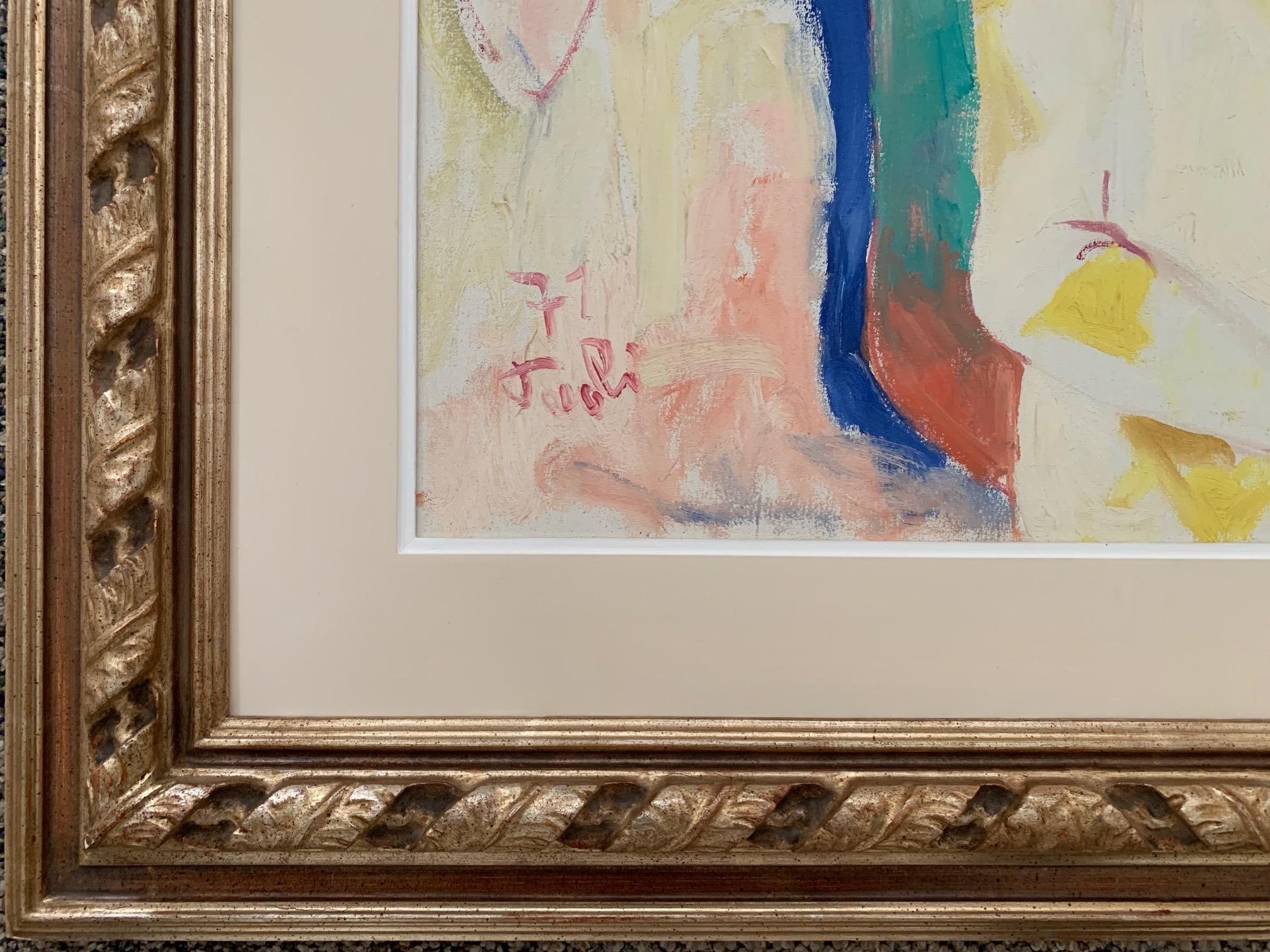 Dos figuras de Bruno Paoli - Pintura figurativa en venta 3