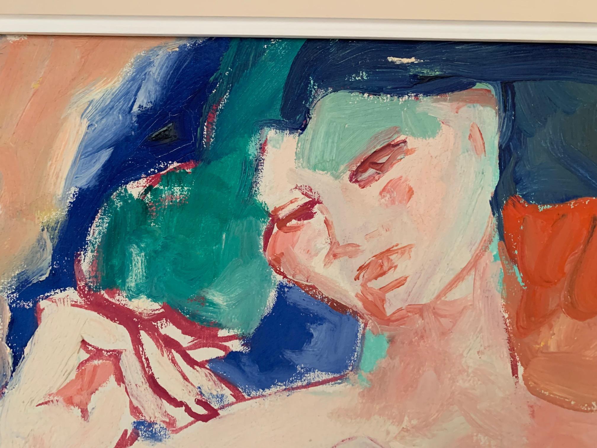 Dos figuras de Bruno Paoli - Pintura figurativa en venta 4