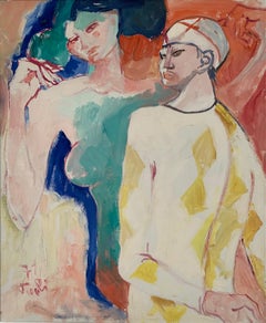 Figuren von Bruno Paoli – Figuratives Gemälde
