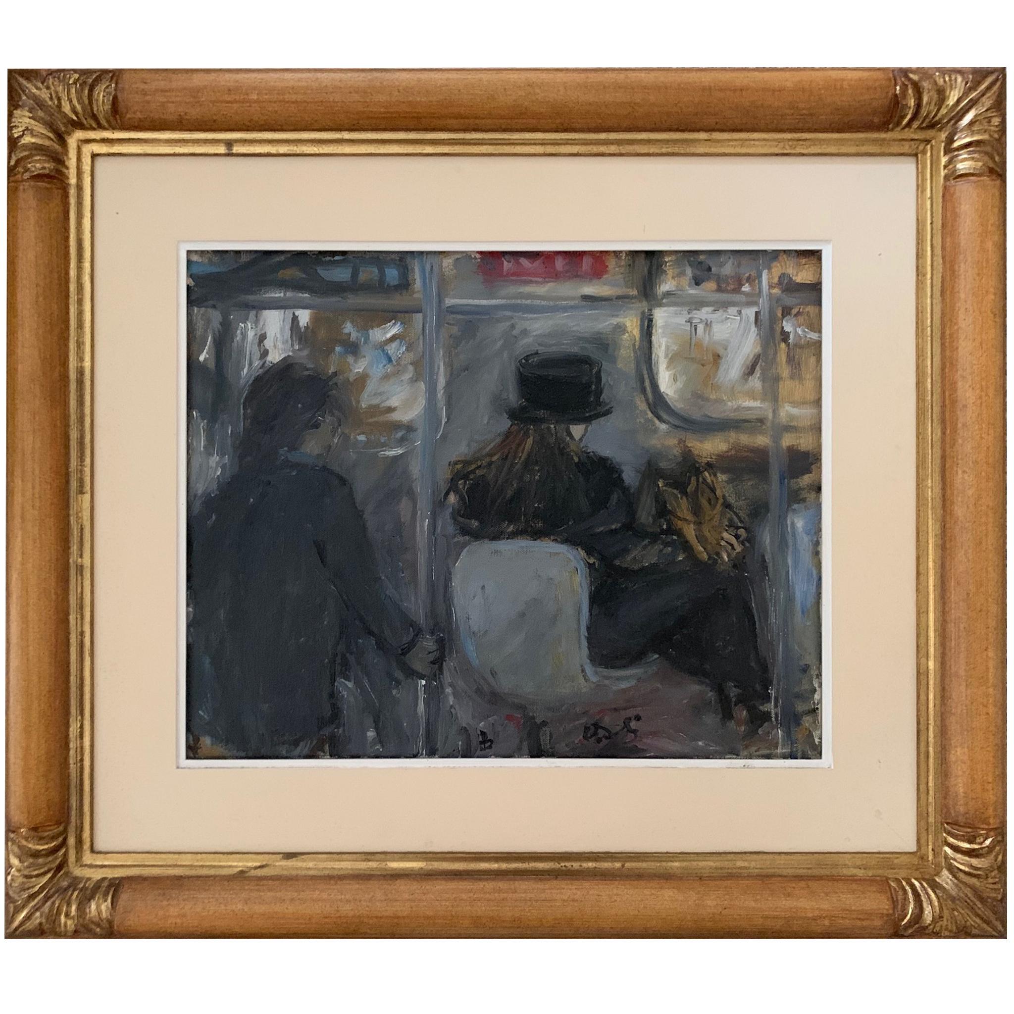 Untitled By Bruno Paoli - Figurative Painting For Sale 1