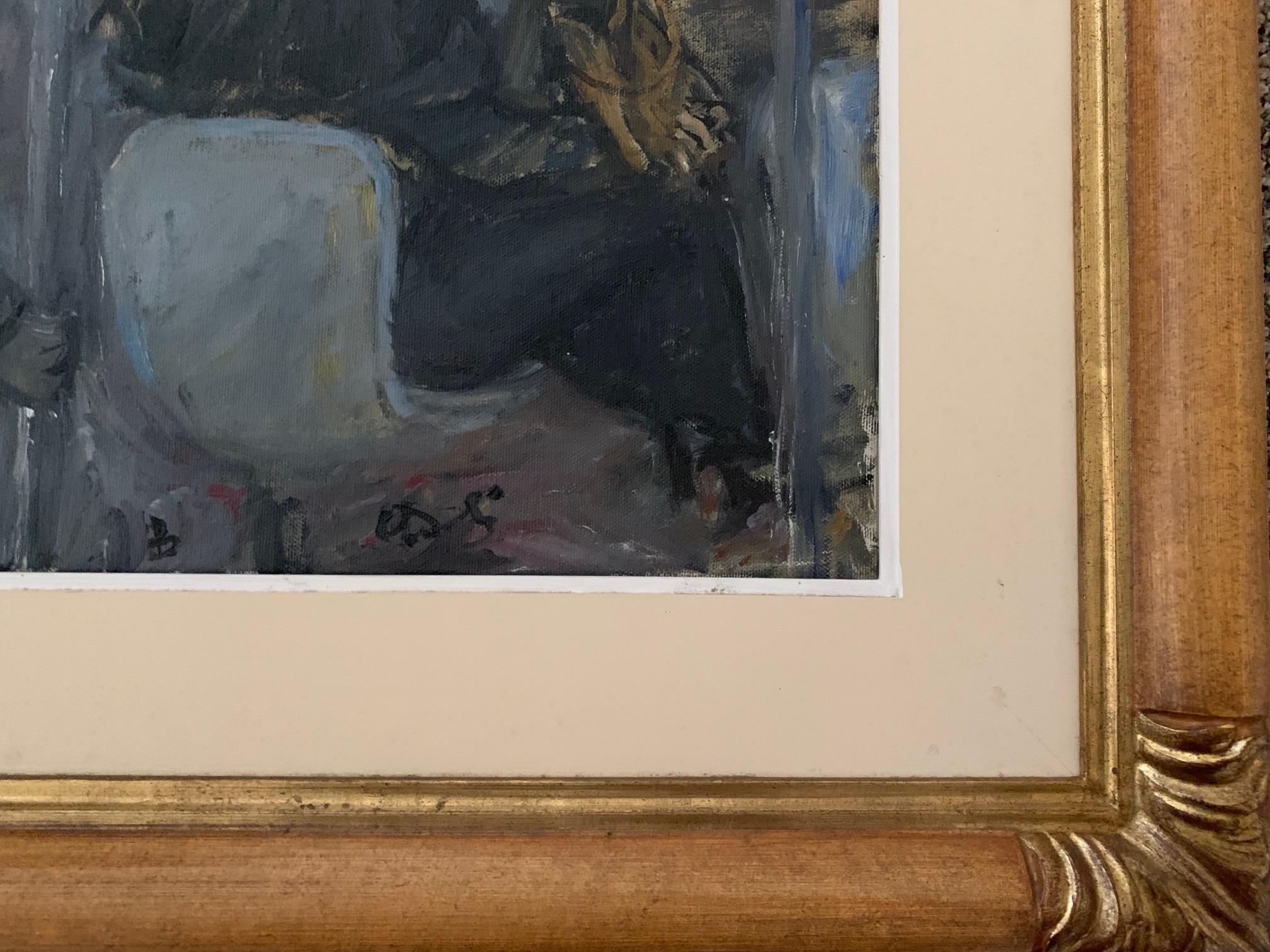 Untitled By Bruno Paoli - Figurative Painting For Sale 3