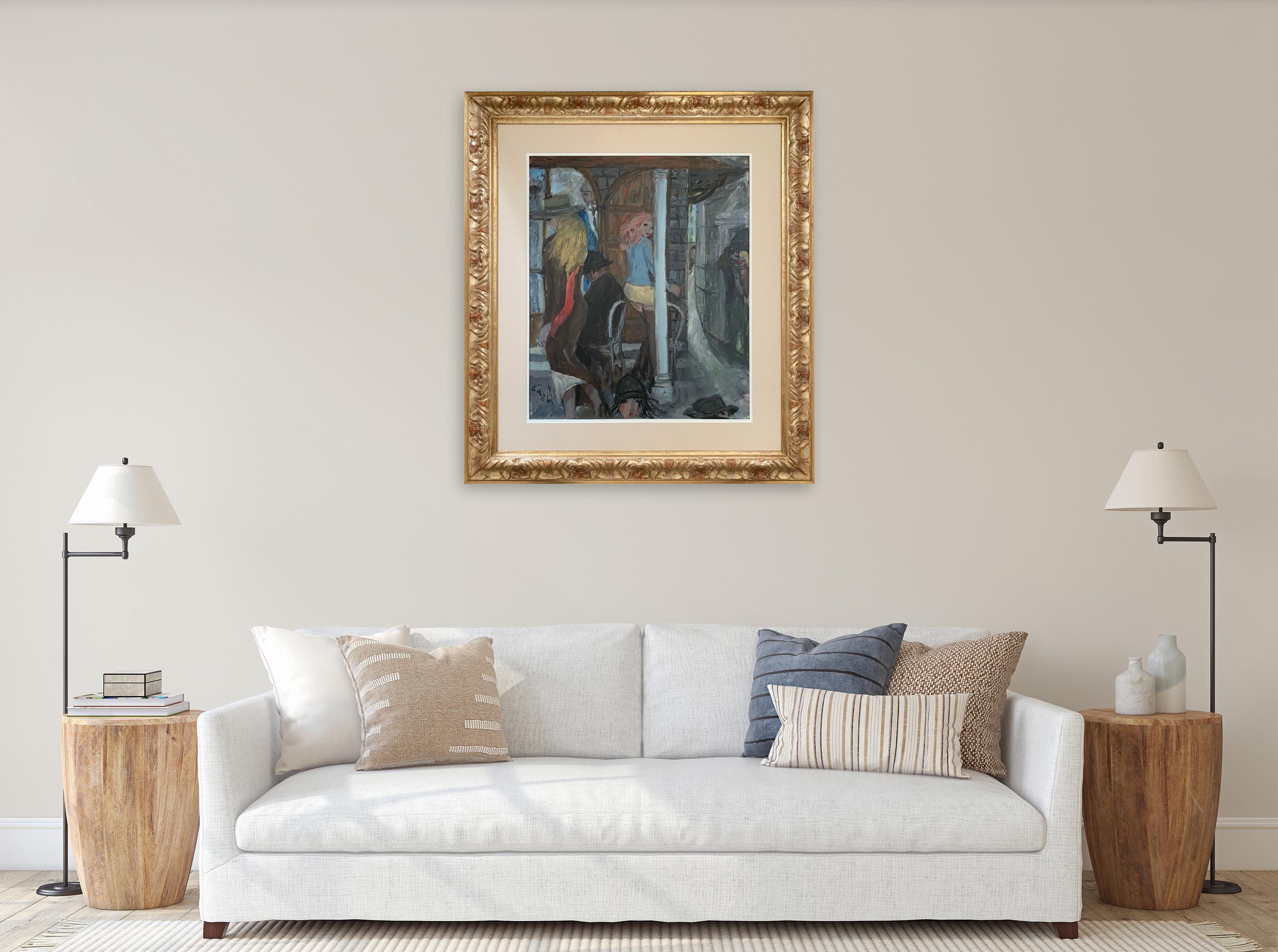Wall In Florence By Bruno Paoli - Figurative Painting For Sale 2